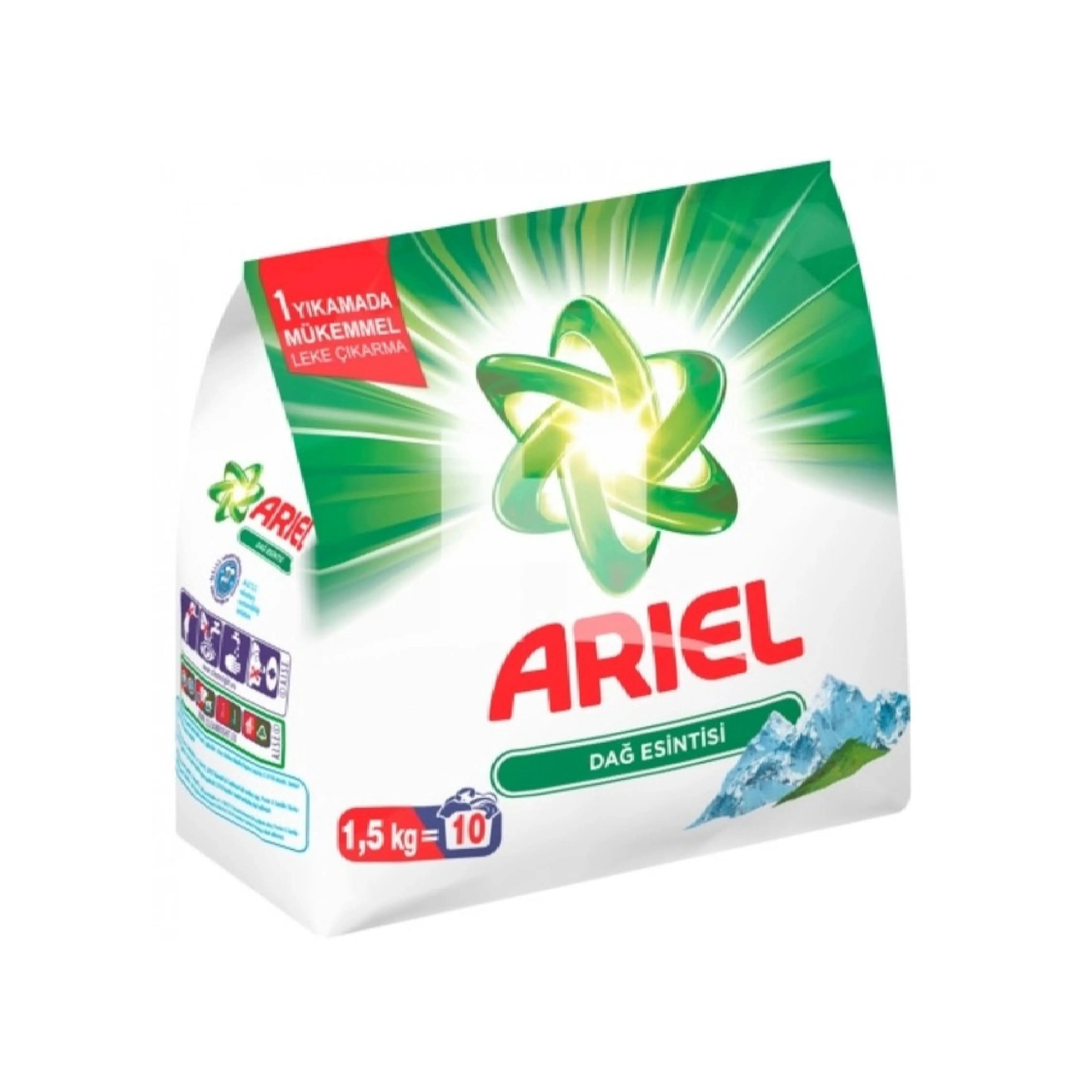 Стиральный порошок Ariel Mountain Breeze, универсальный, автомат, 1.5 кг, 10 стирок