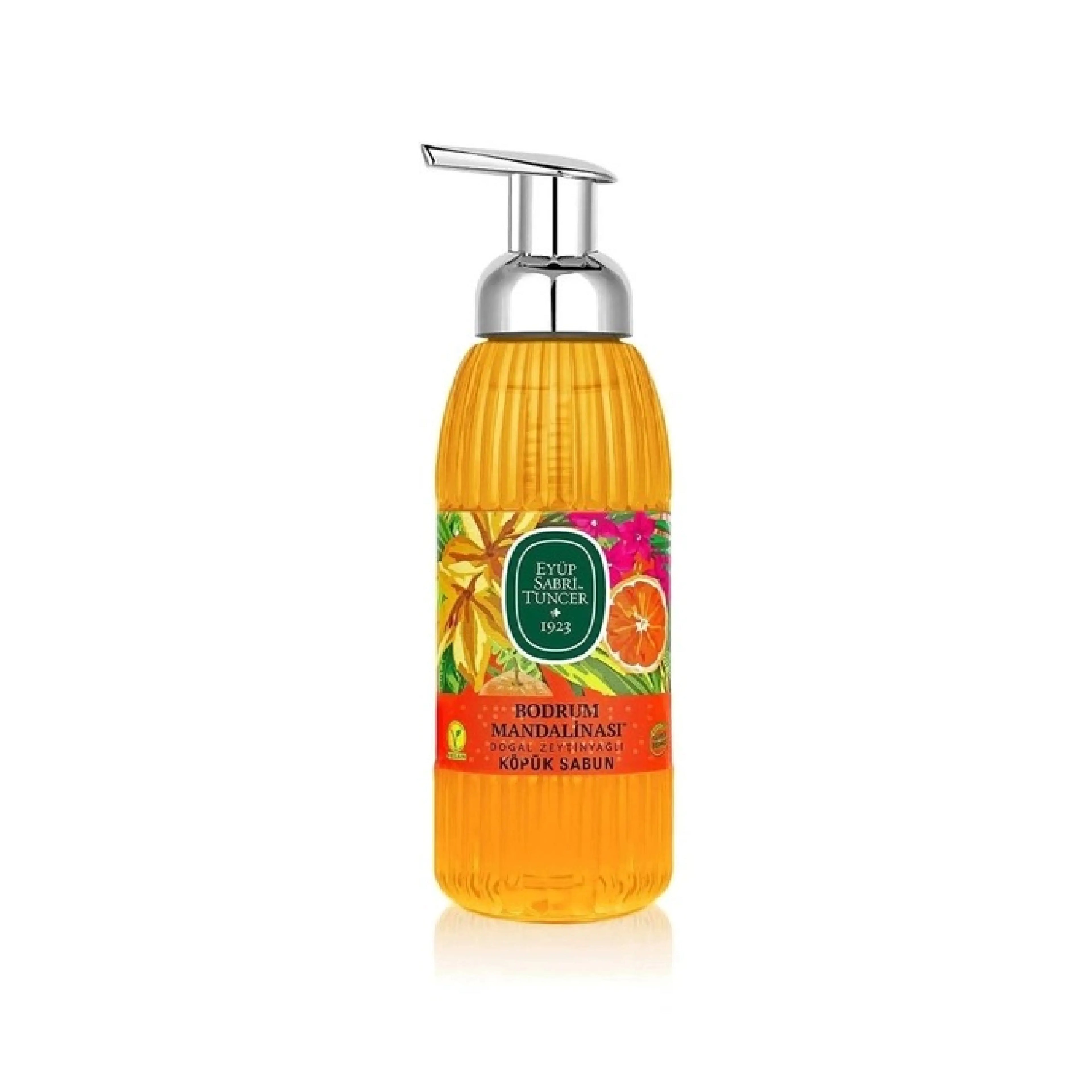 Köpük sabun EST Bodrum Tangerine təbii zeytun yağı ilə, 500 ml