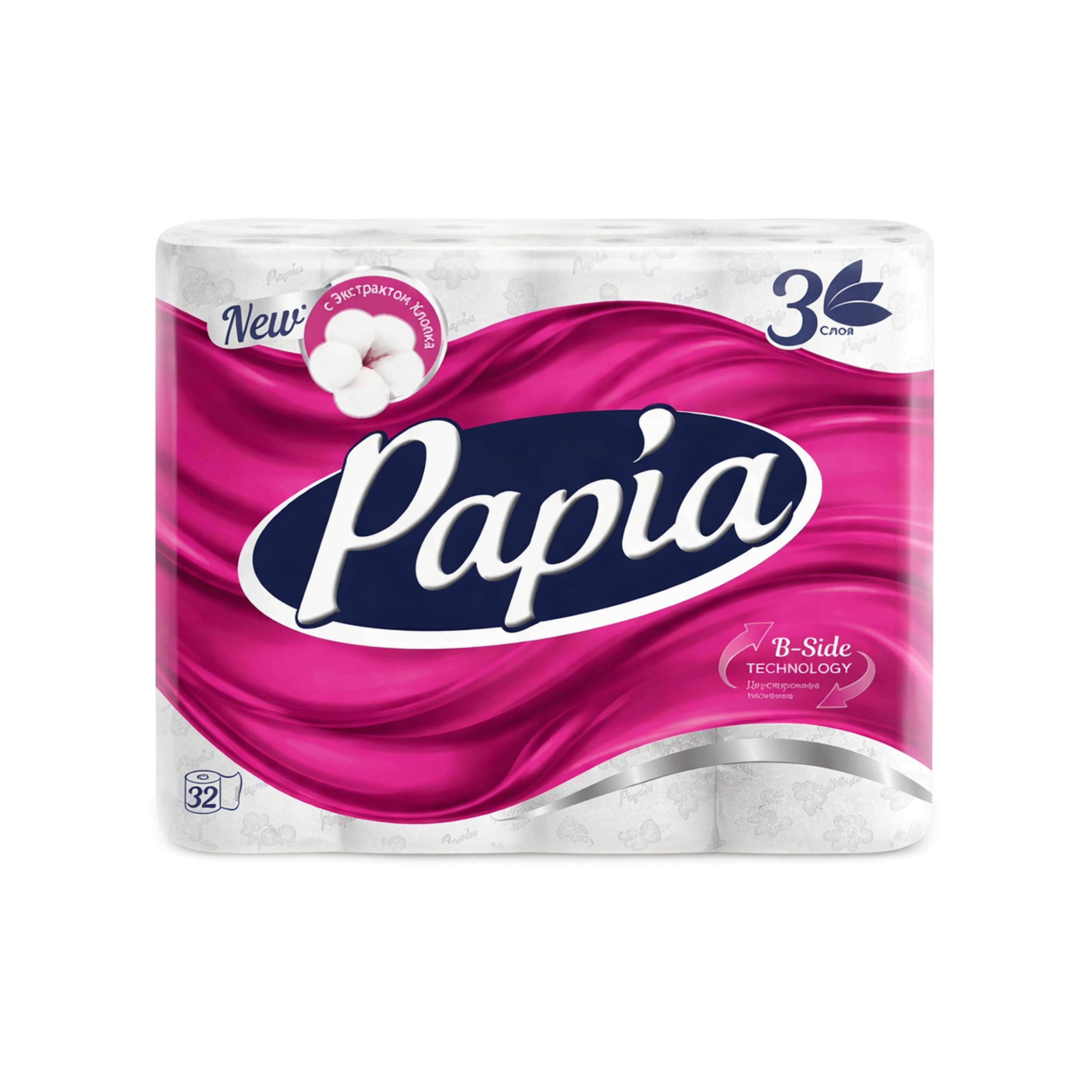 Tualet kağızı Papia, 32 ədəd, 3 qat