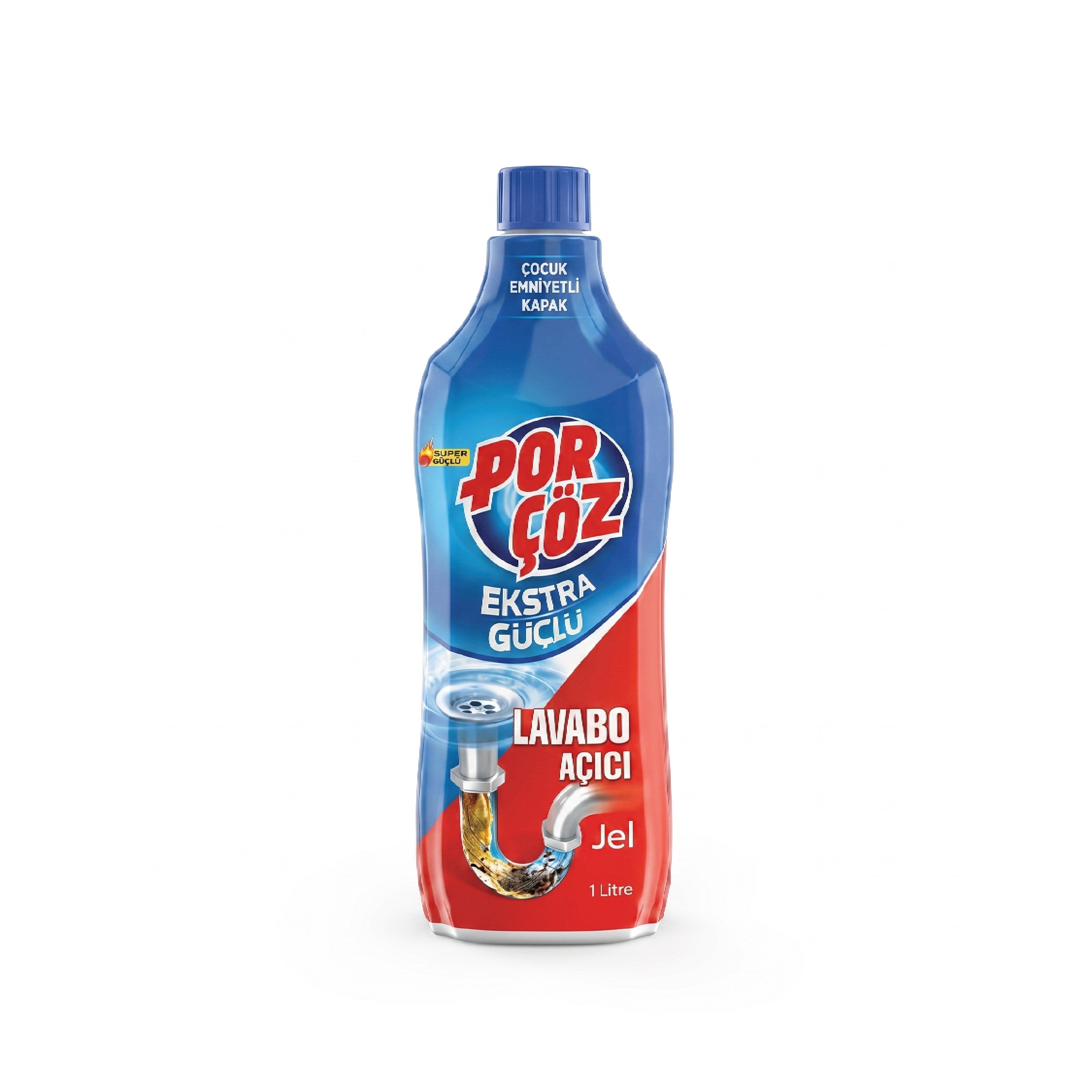 Boruların təmizlənməsi üçün gel Porçöz Extra Strong, 1000 ml