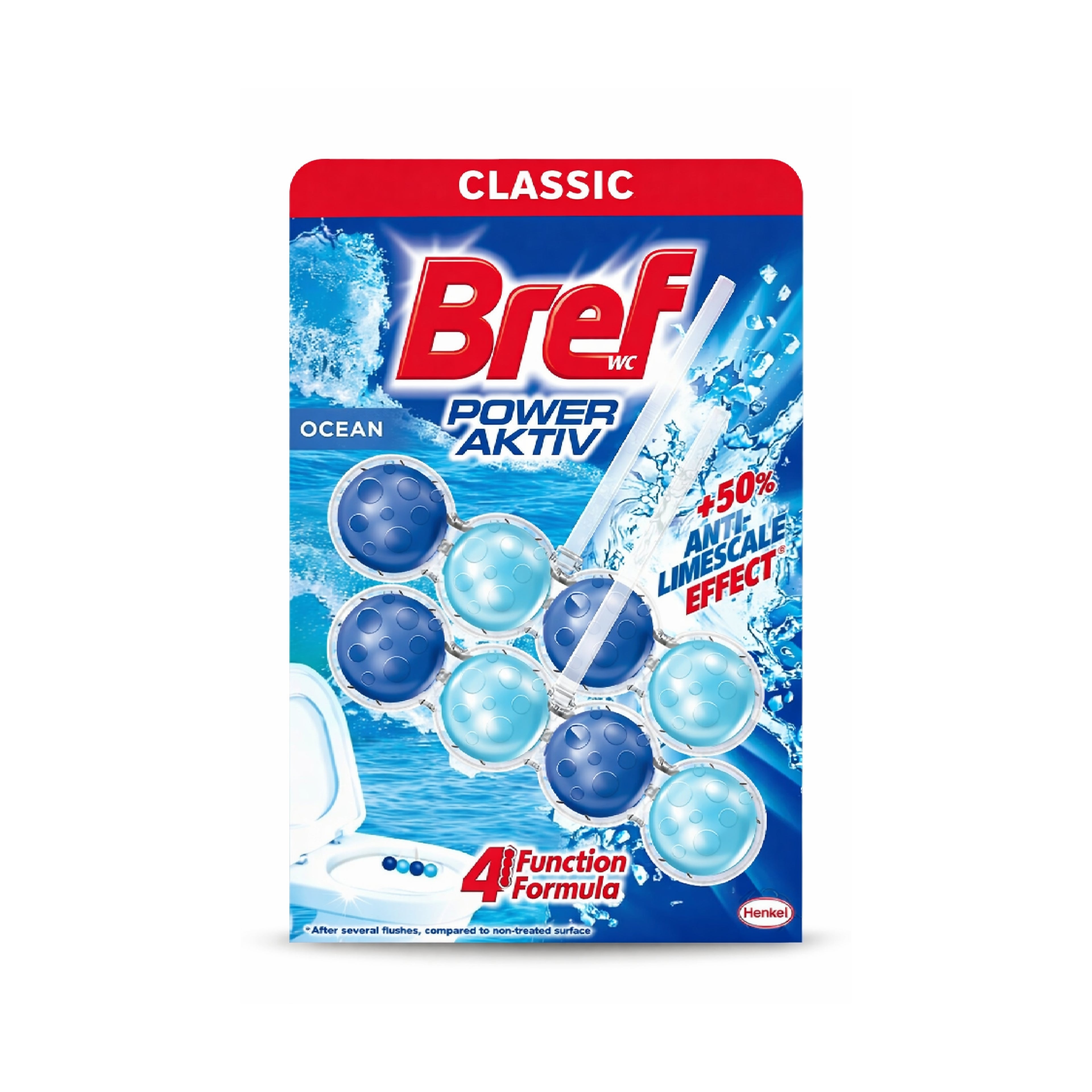 Туалетный блок Bref, свежесть океана, 2x50 г