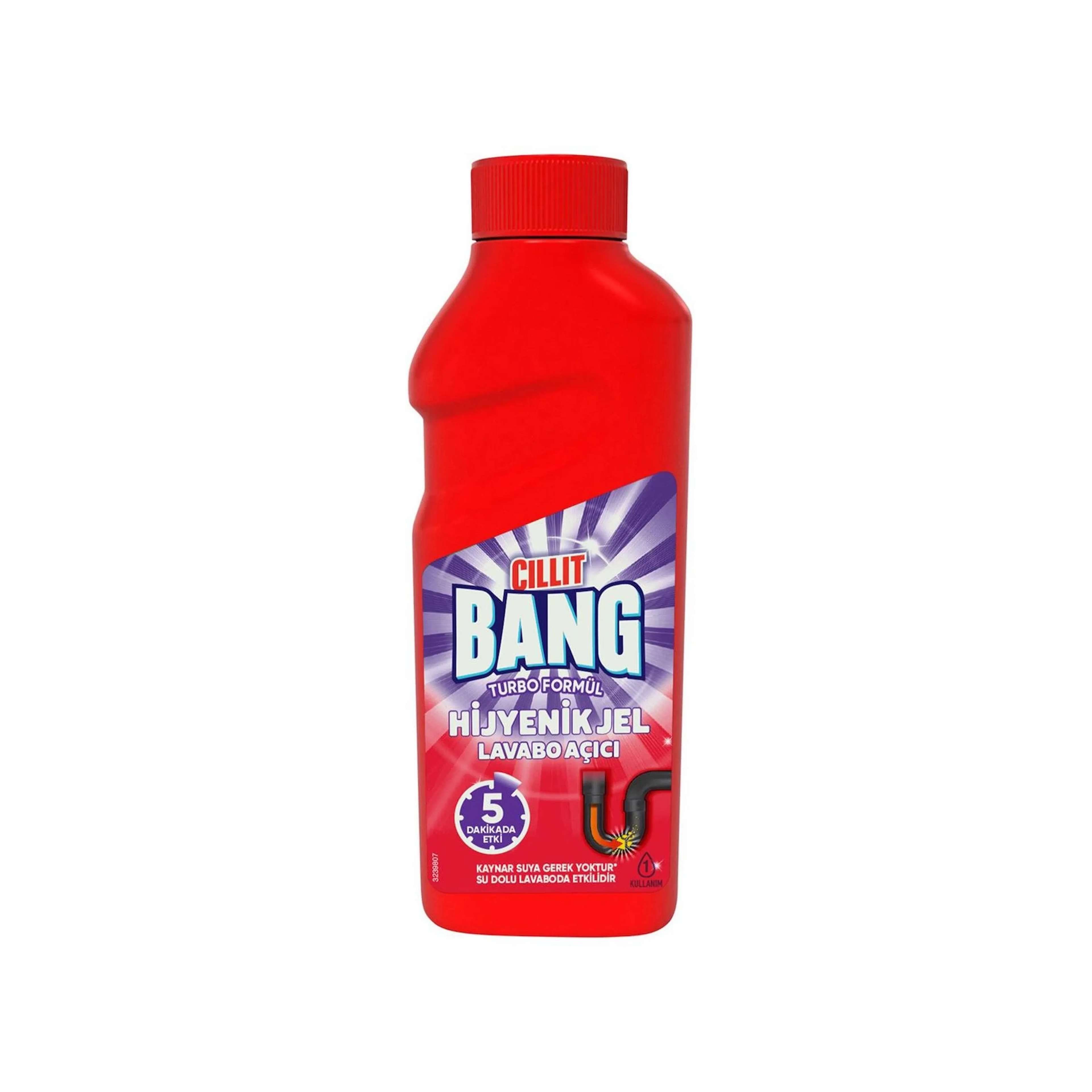 Boru təmizləyici gel Cillit Bang Turbo Hygienic Drain Gel 500 ml