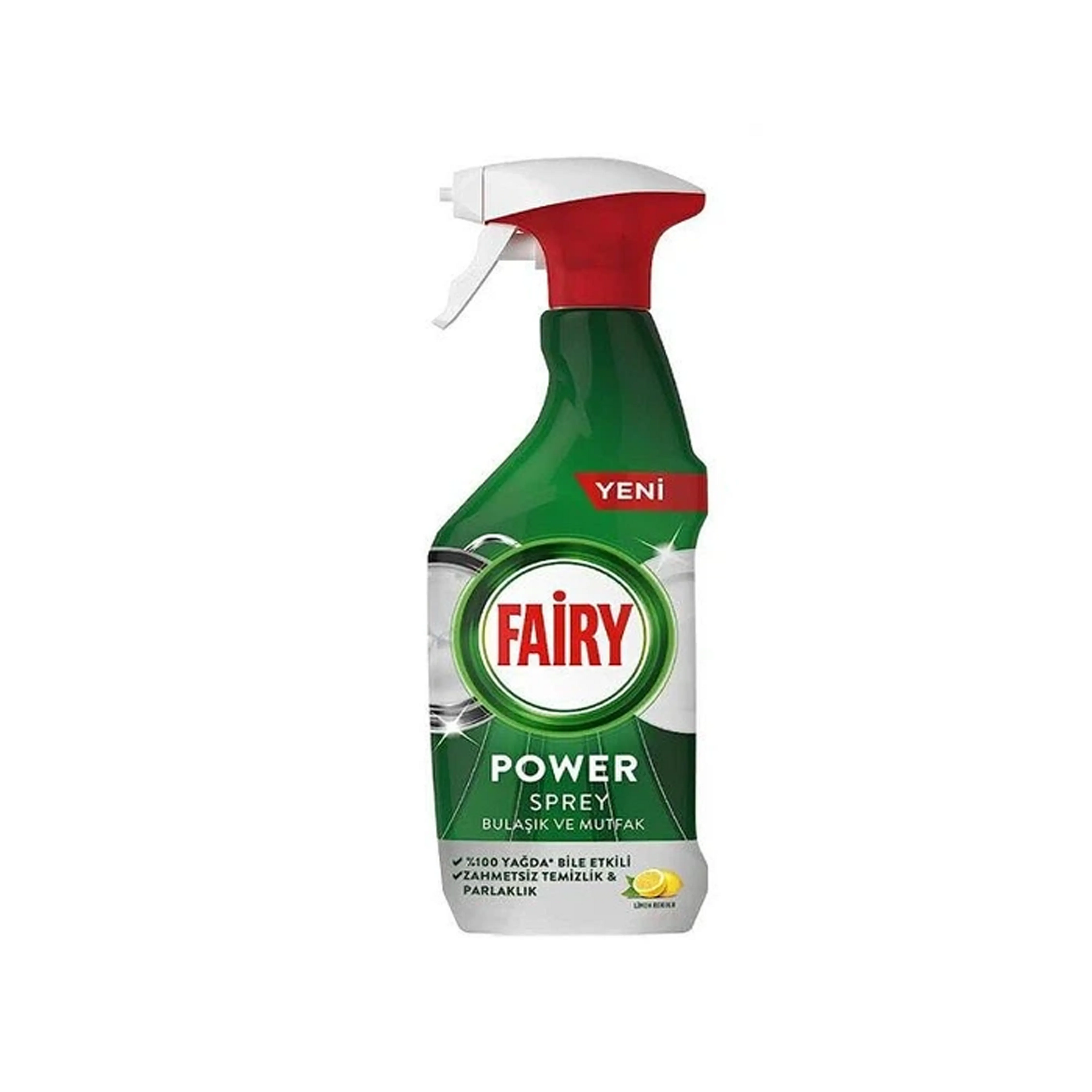 Mətbəx üçün yağ təmizləyici sprey Fairy Power Spray, 500 ml