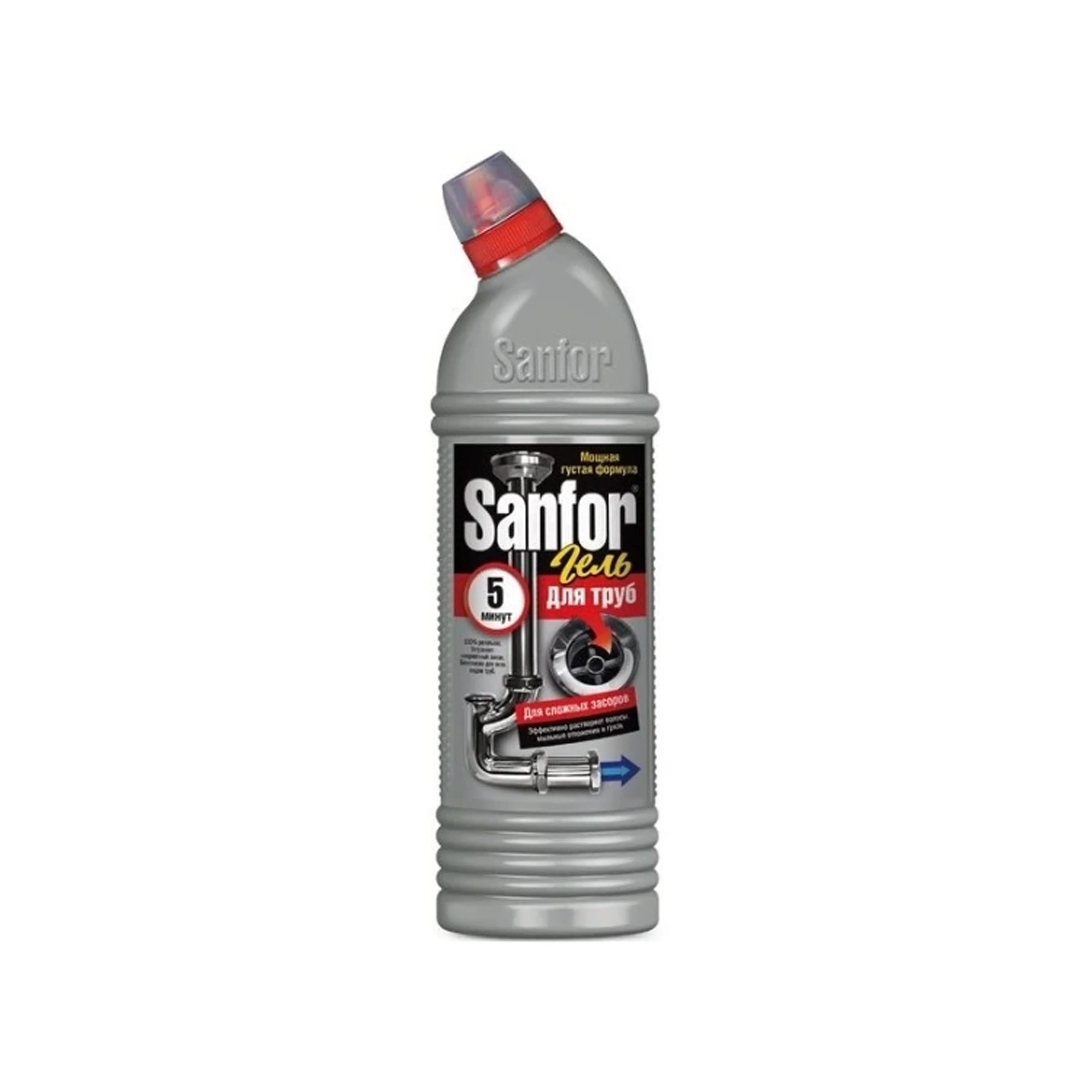 Kanalizasiya Boru Təmizləyicisi SANFOR 5 dəqiqə, 750 ml