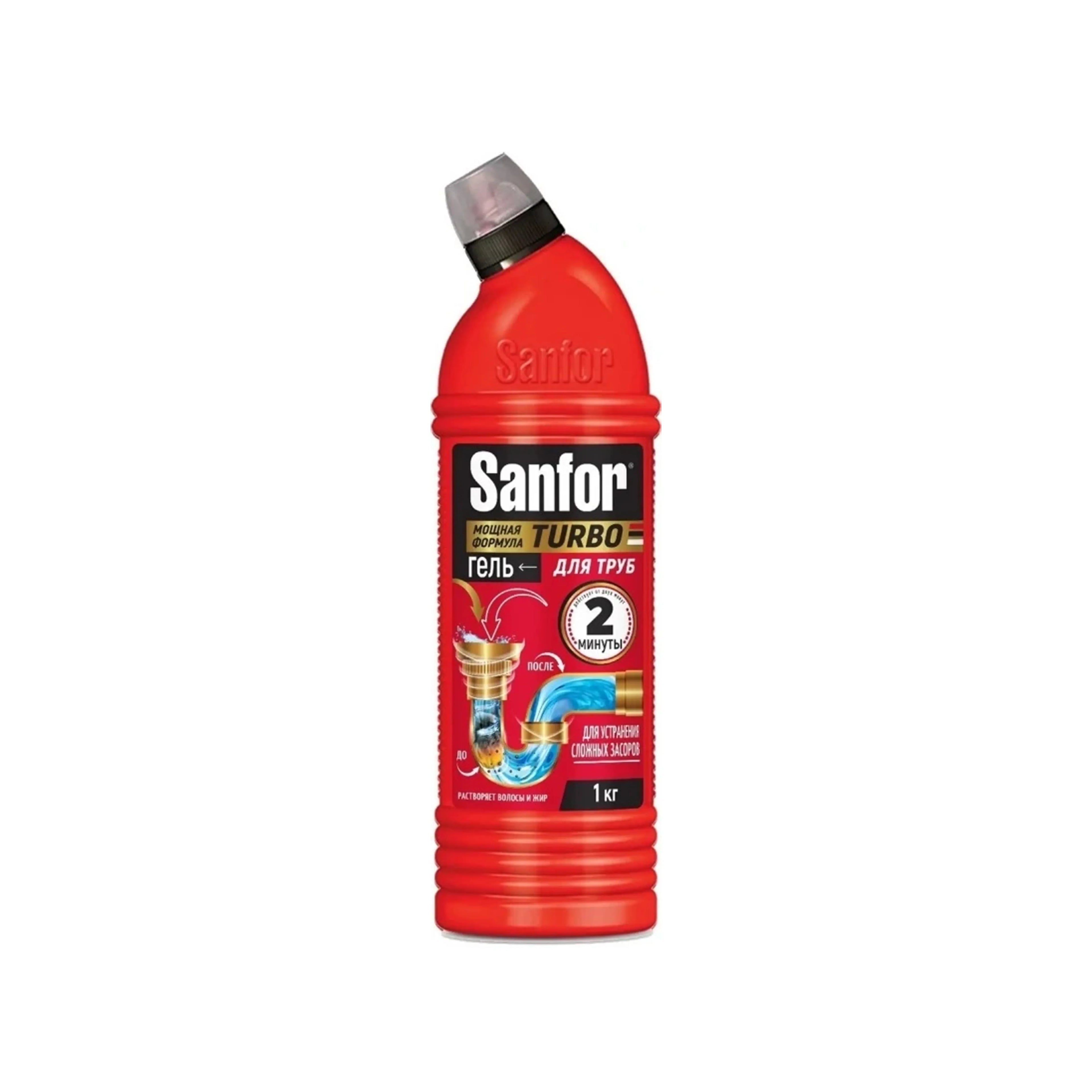 Boru təmizləyici gel SANFOR TURBO, 1L