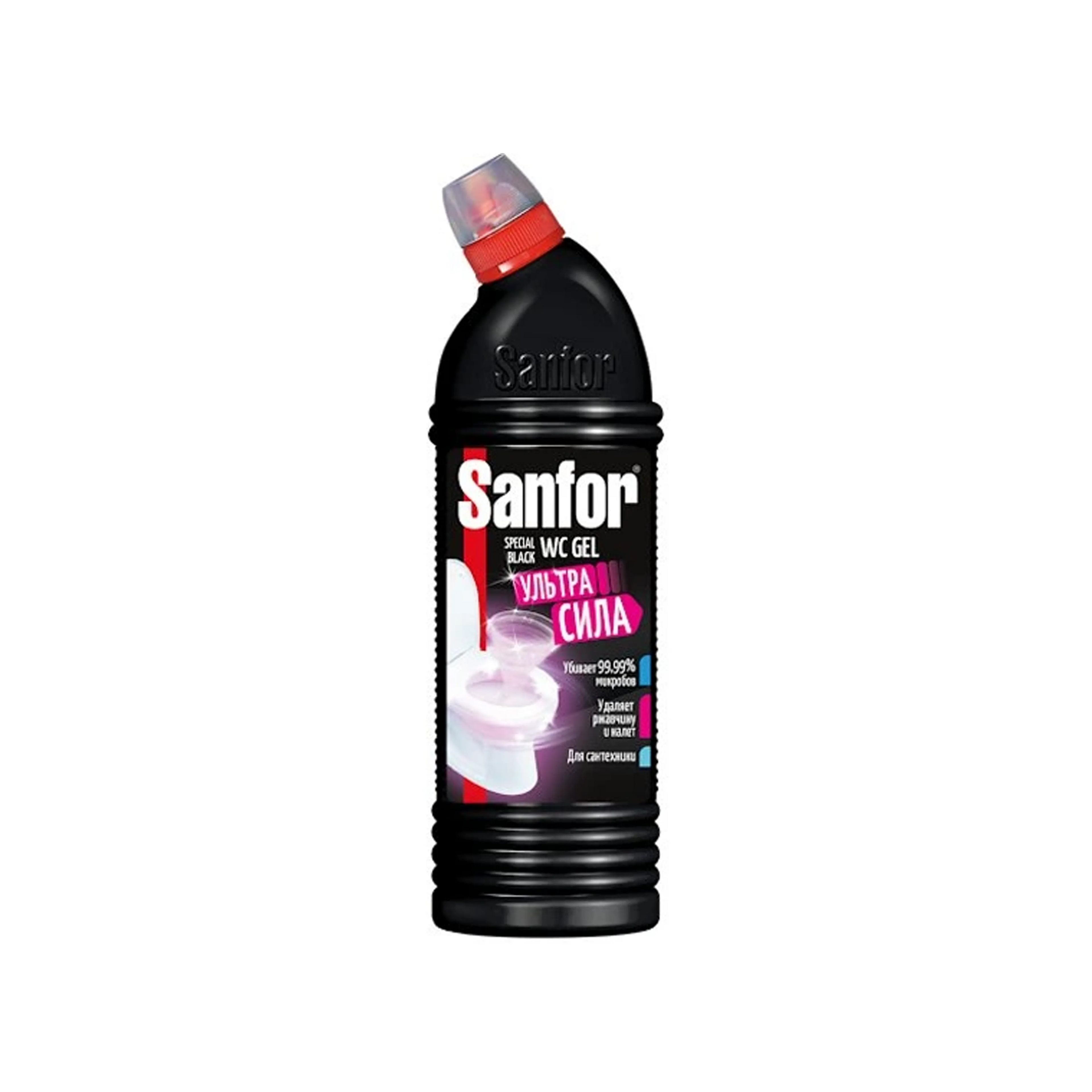 Tualet üçün təmizləyici gel SANFOR WC Gel Special Black, 1L