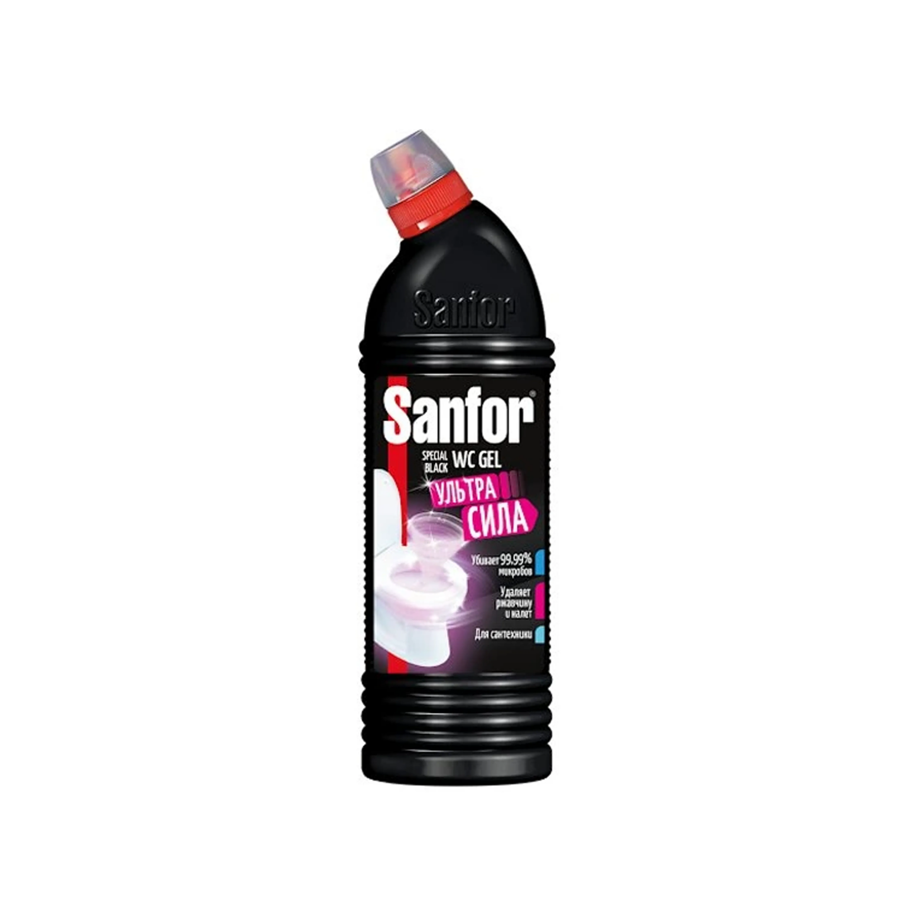 Tualet üçün təmizləyici gel SANFOR WC Gel Special Black, 750 ml