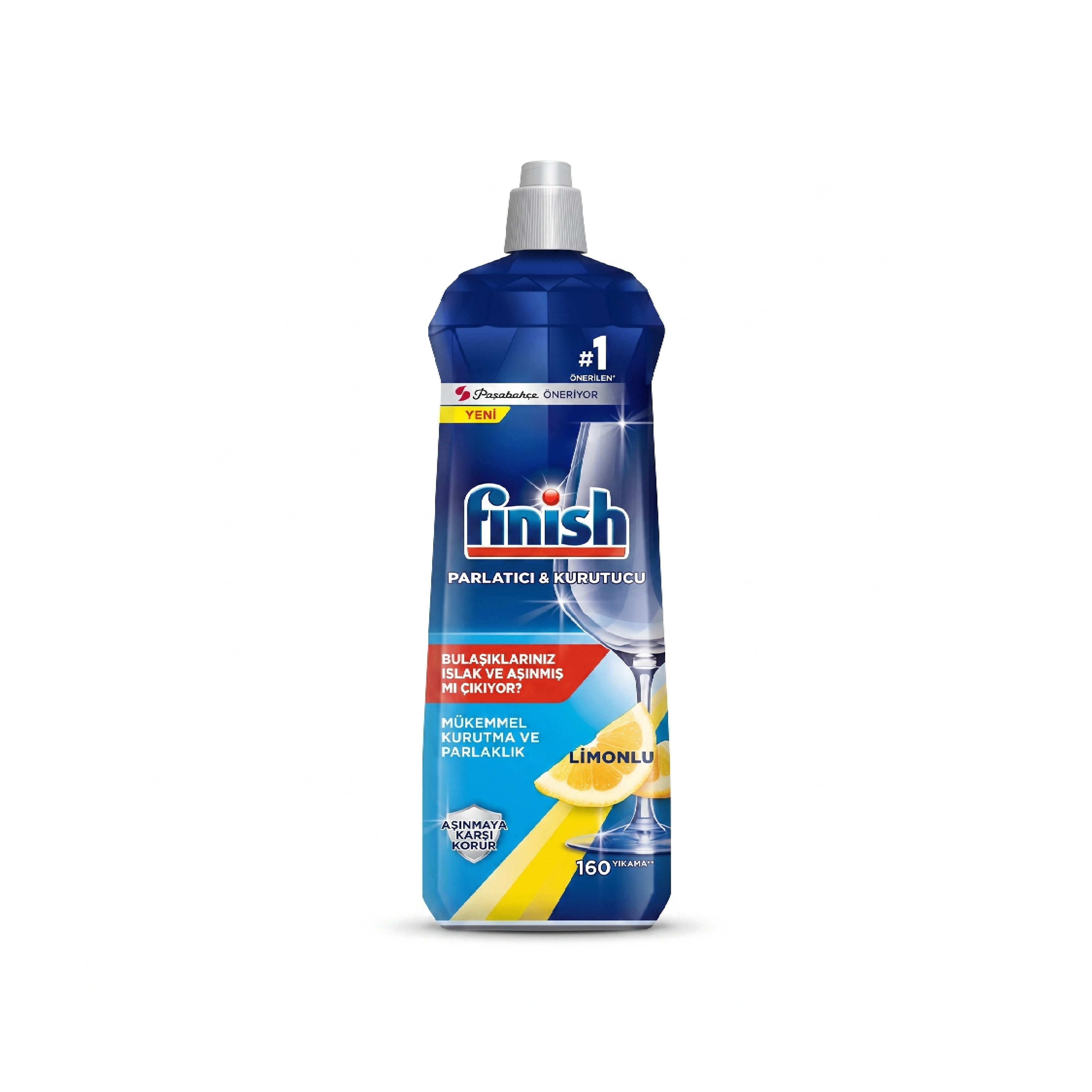Qabyuyan maşın üçün parladıcı və quruducu Finish limon, 800 ml
