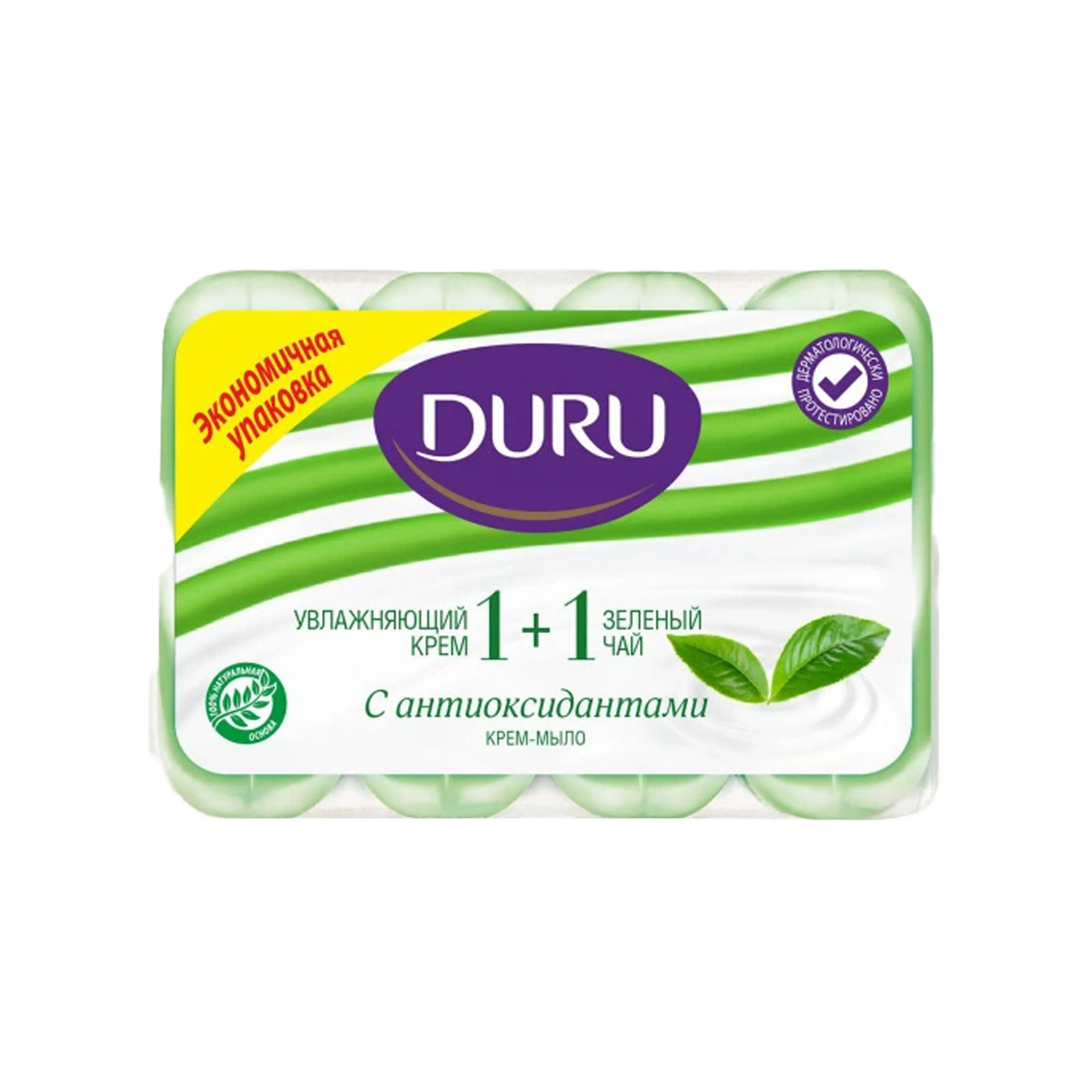 Sabunu DURU 4 ədəd x 80 q Yaşıl Çay ətri, 320 q