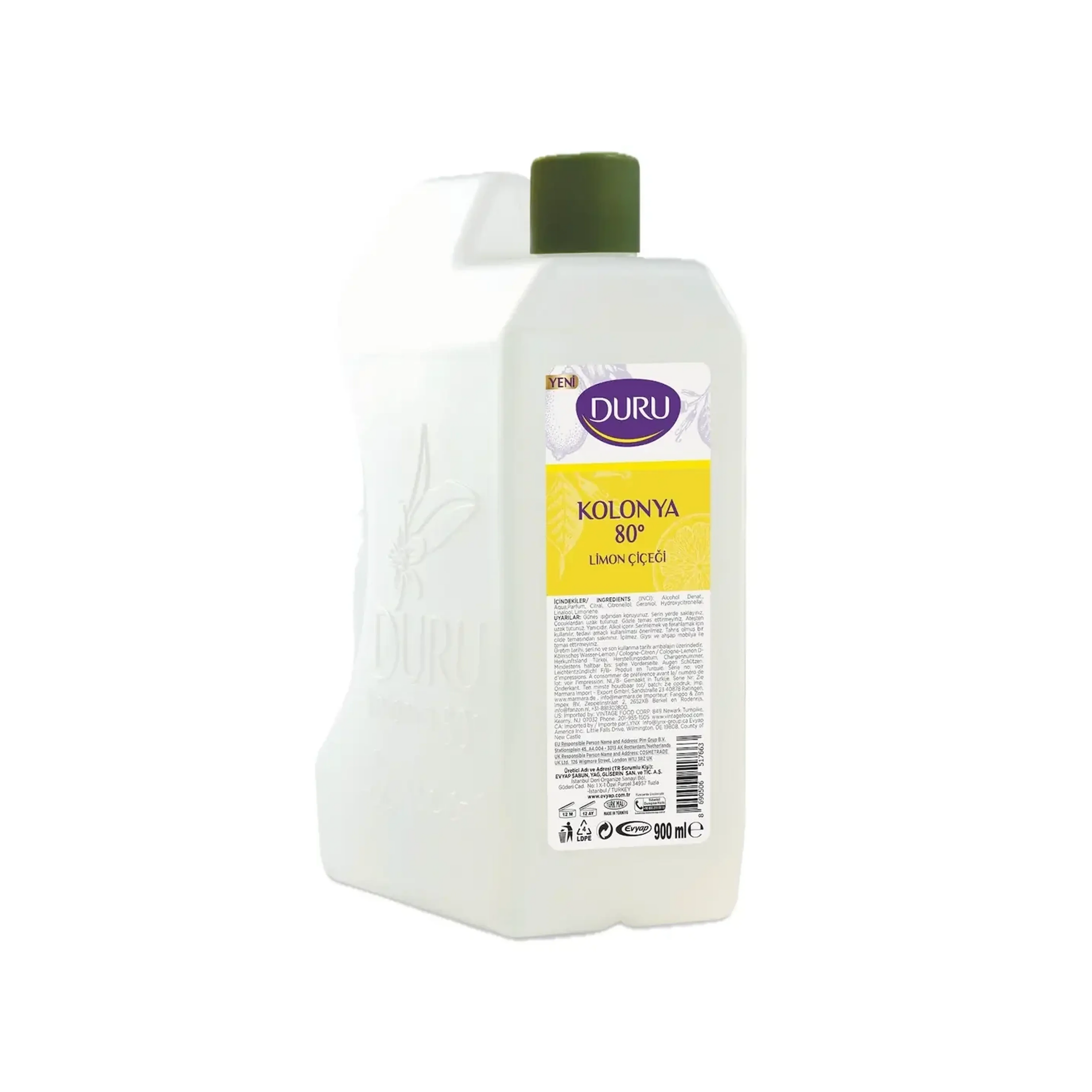 Kolonya DURU Lemon, 900 ml