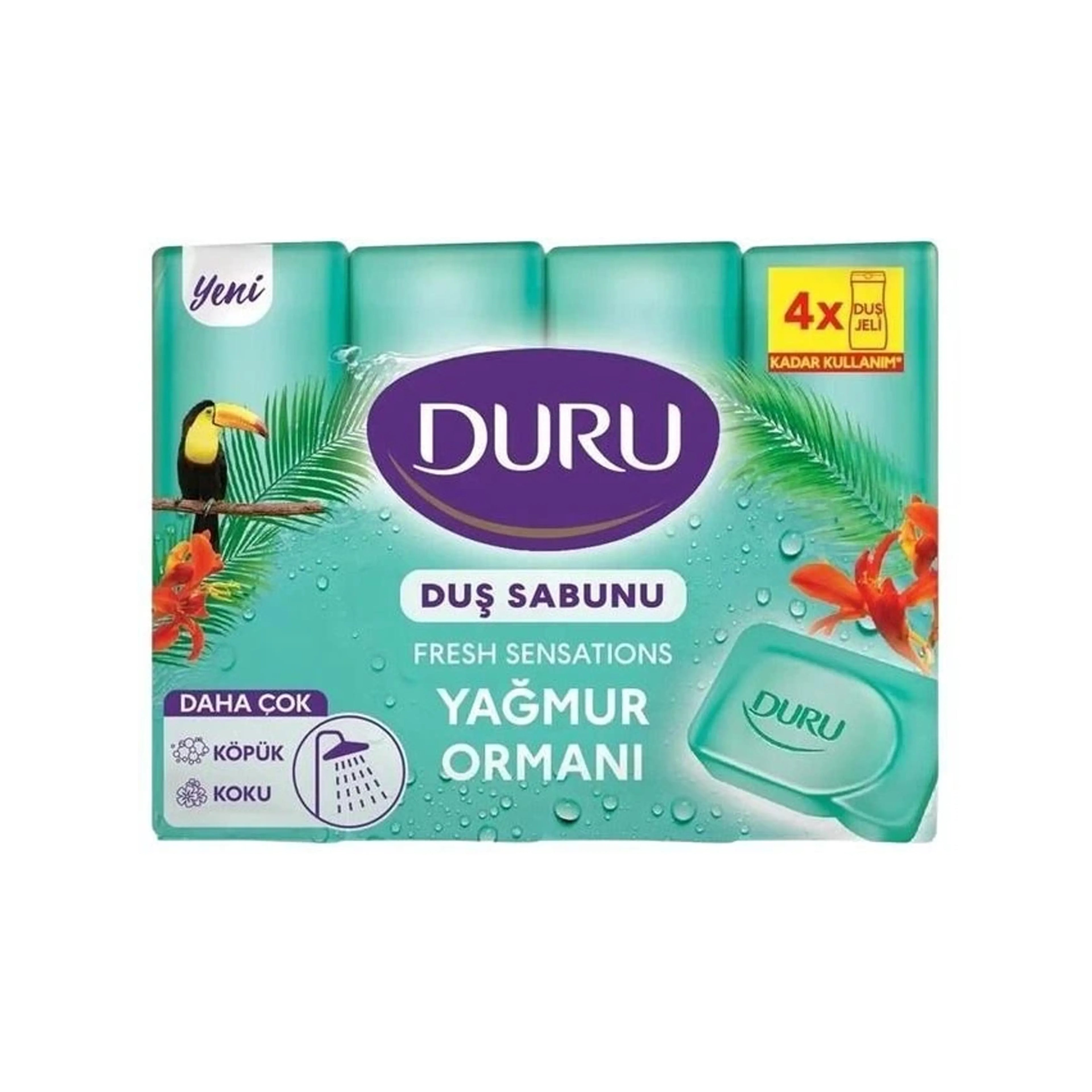 Sabun DURU Fresh Sensations Cəngəllik Təravəti, 4×150 q