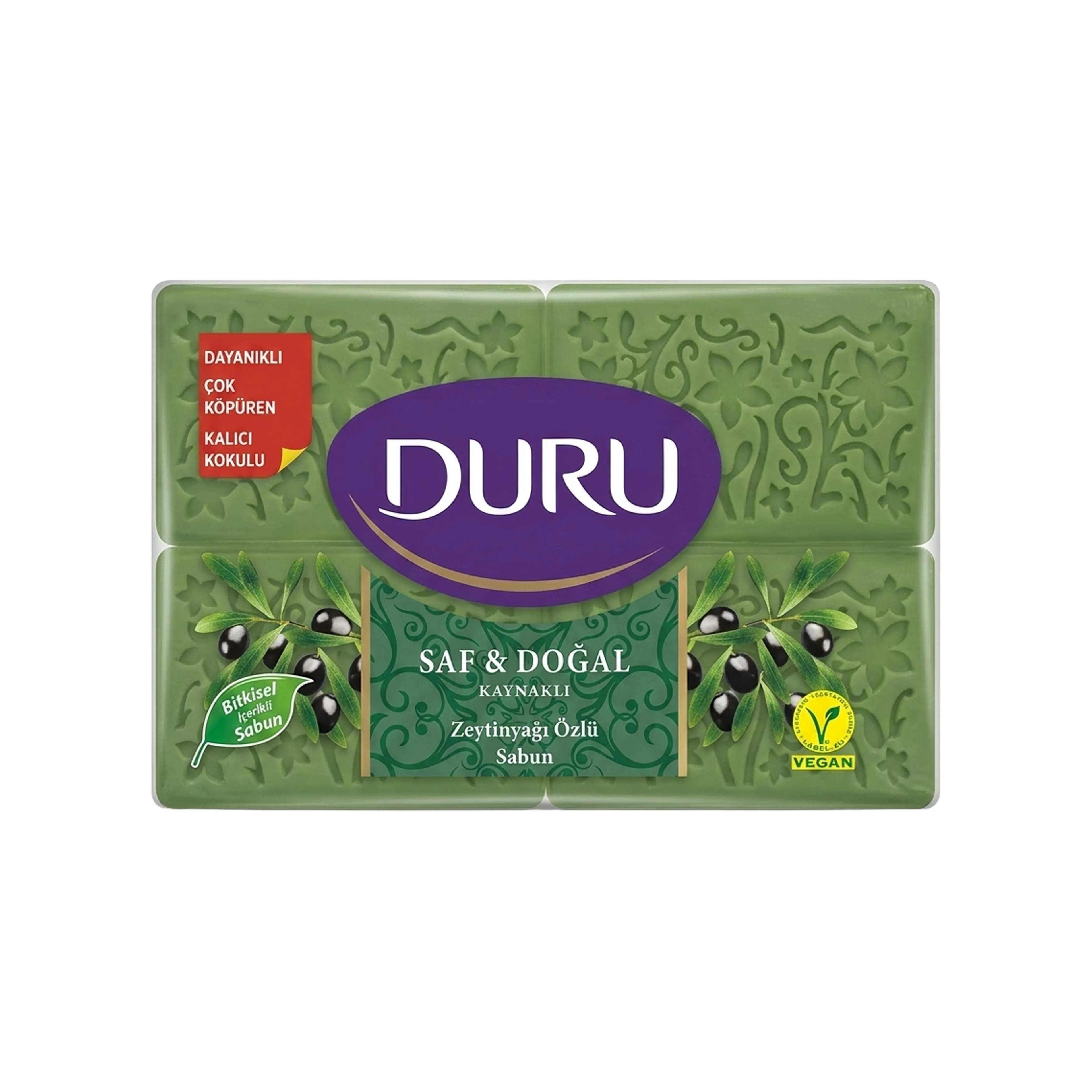 Sabun DURU Pure & Natural Zeytun Yağı, 4x150 q