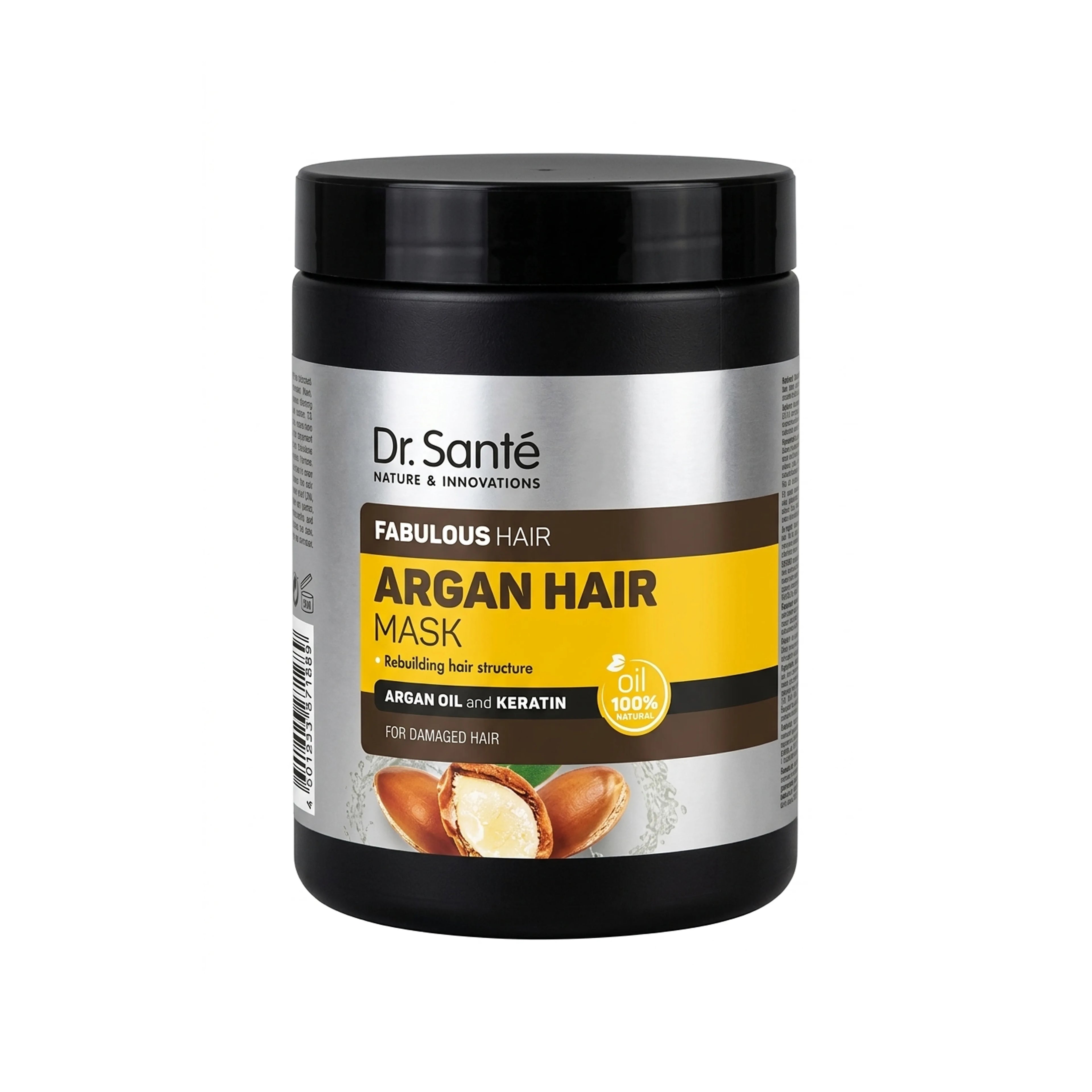 Maska Dr.Sante Argan Hair, Zədələnmiş Saçlar üçün, 1 L