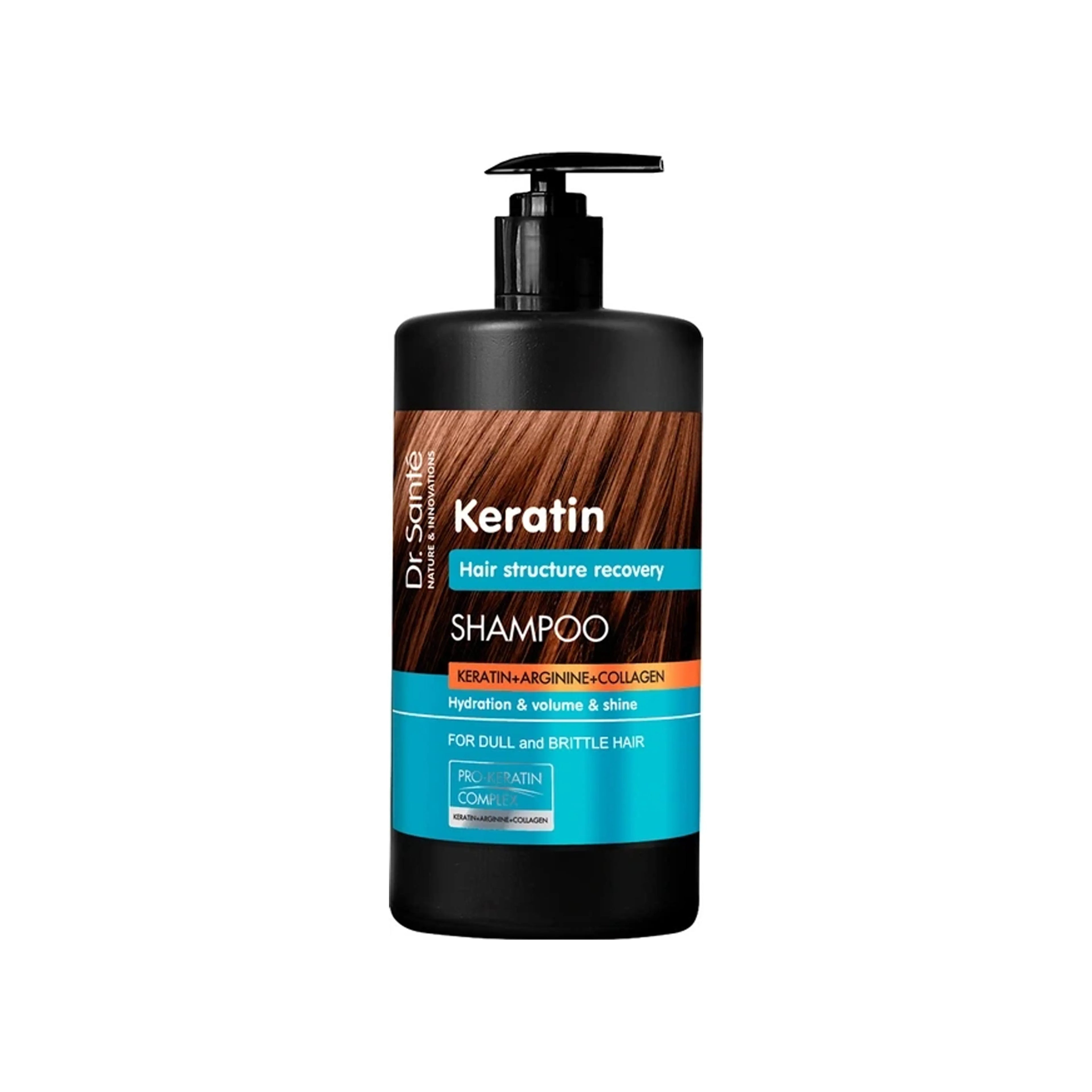 Şampun Dr.Sante Keratin, Solğun və Kövrək Saçlar üçün, 1 L