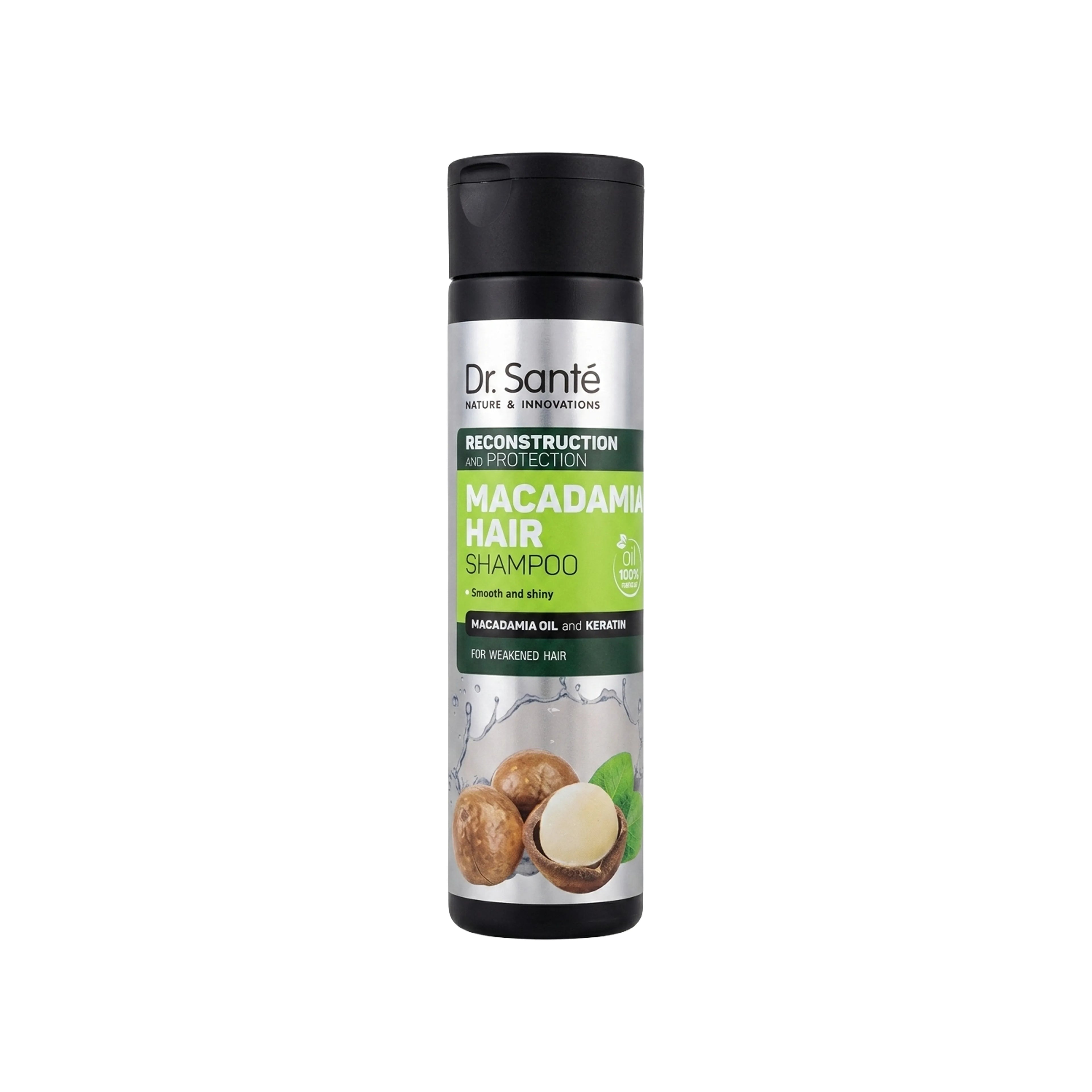 Şampun Dr.Sante Macadamia Hair, Zəifləmiş Saçlar üçün, 250 ml