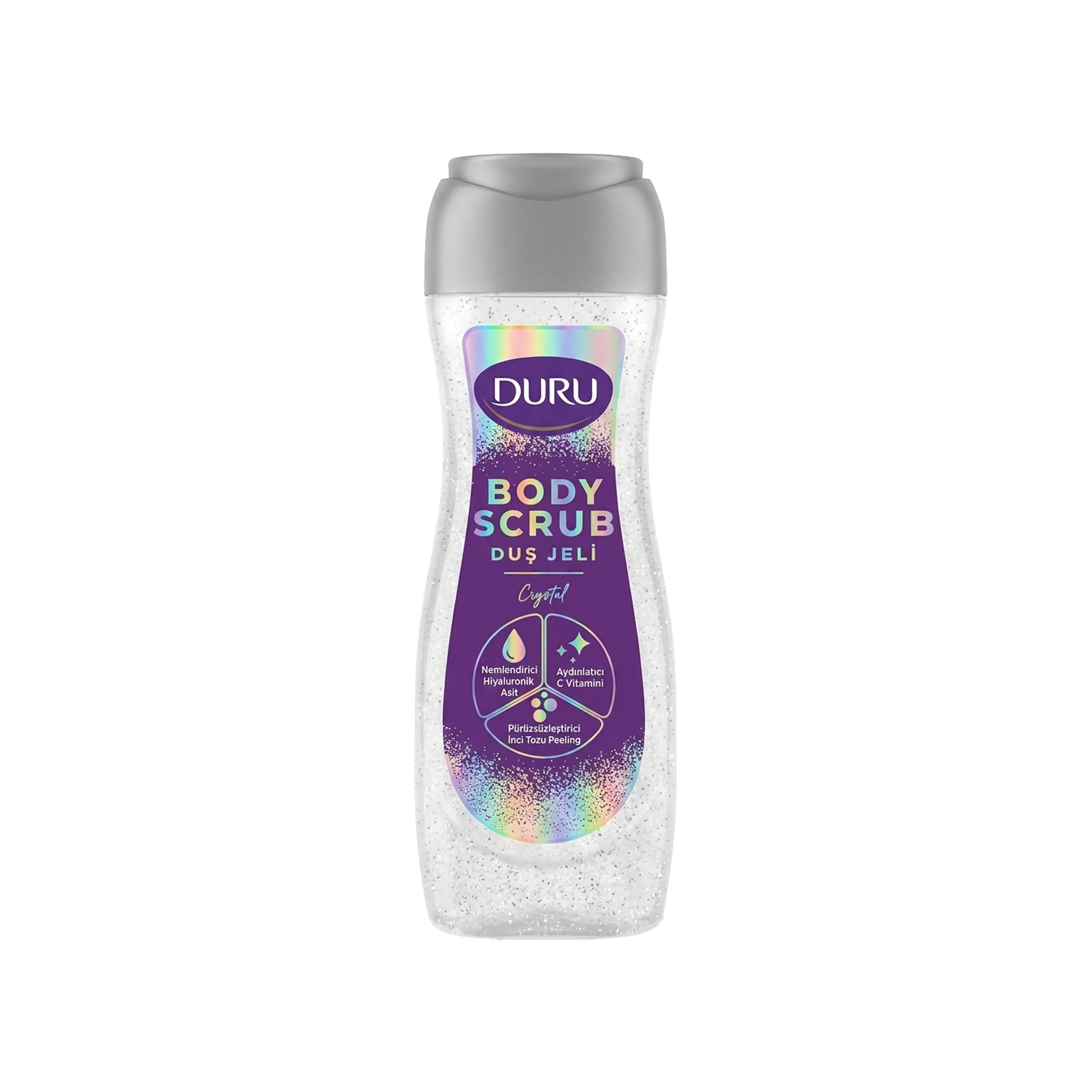 Duş geli-skrabı Duru Crystal, 450 ml