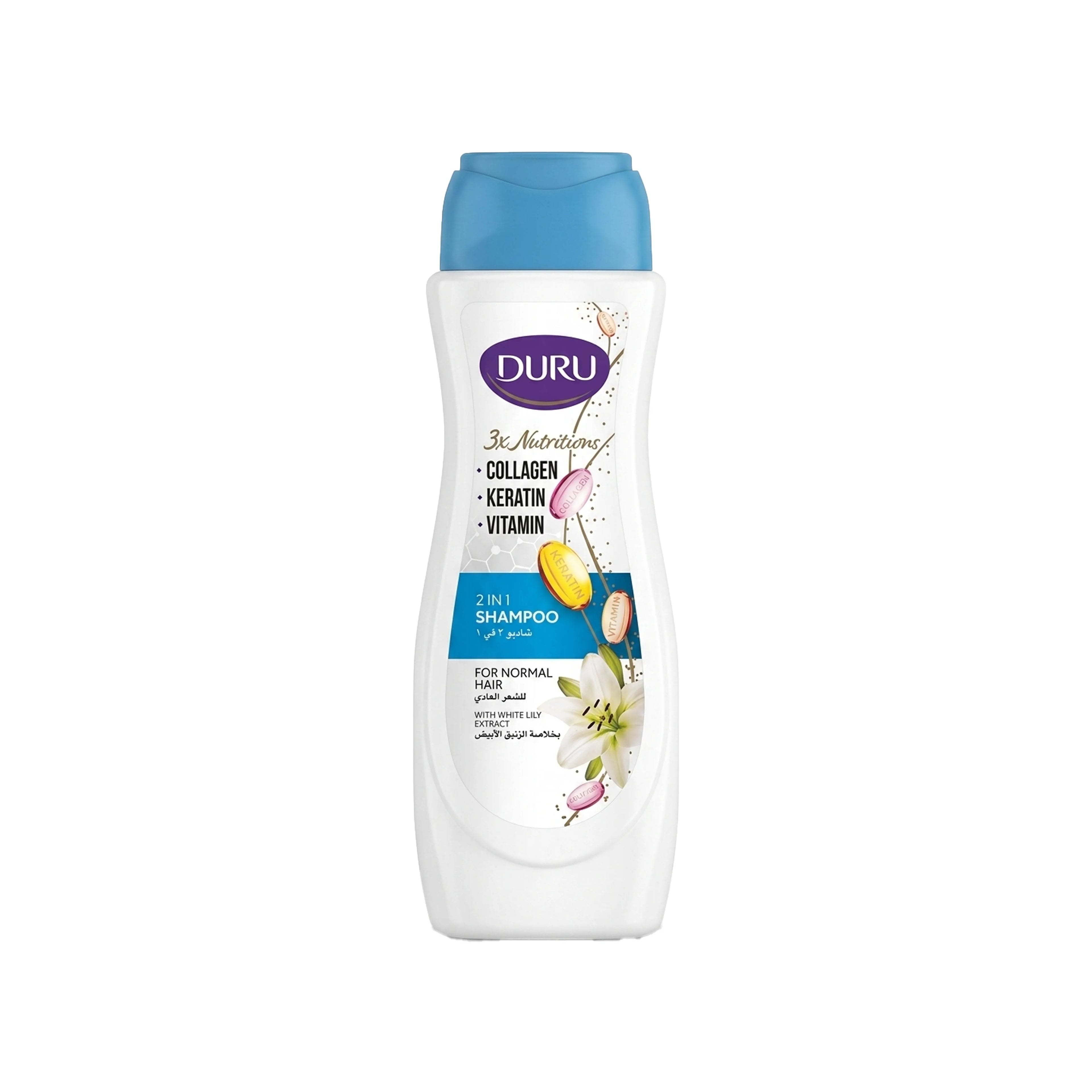 Şampun Duru 3X Nutrition 2in1 Ağ Zanbaq, 600 ml