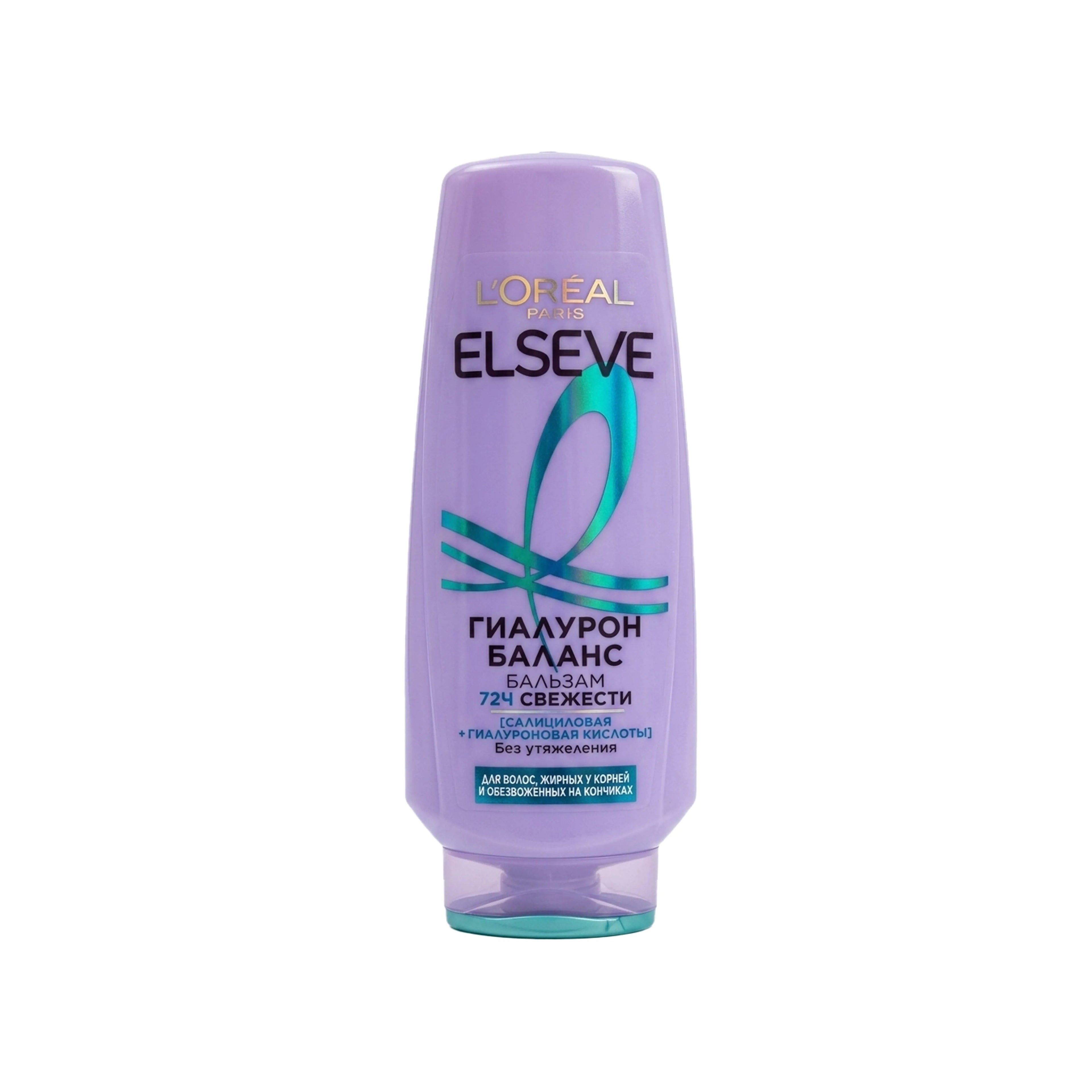 Saç balzamı Elseve Hyaluron Balance, 200 ml, Yağlı köklər və susuzlaşmış uclar üçün