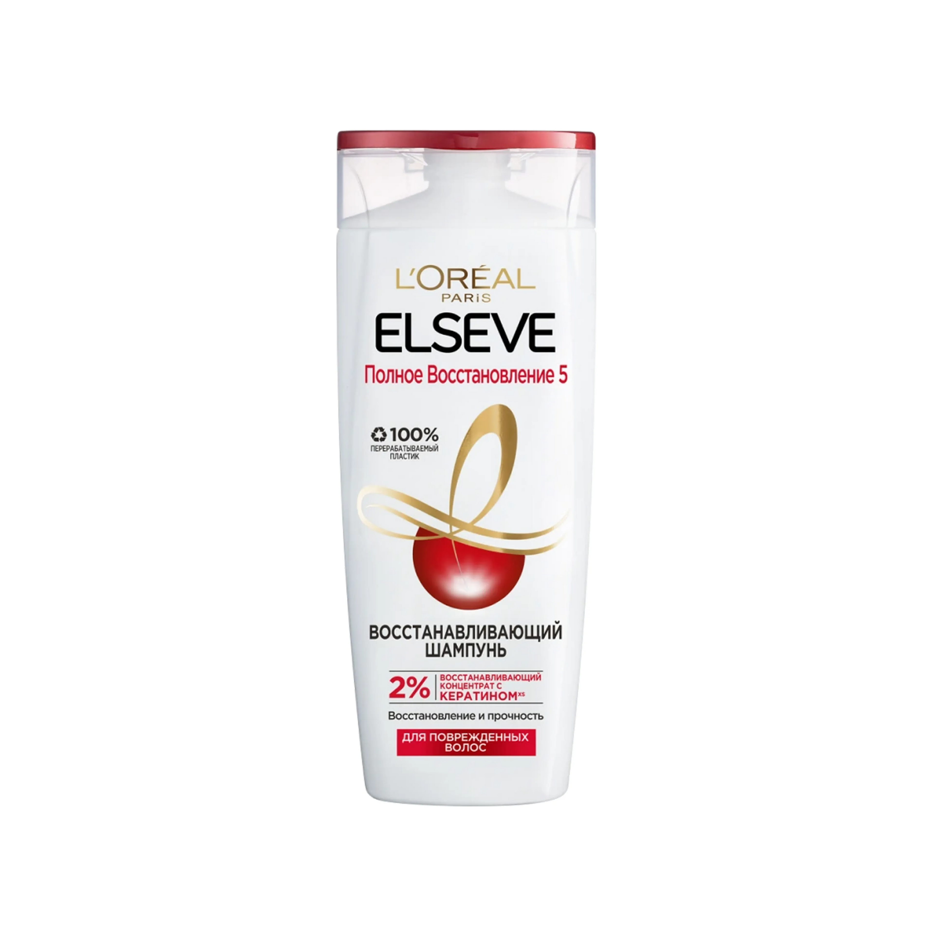 Saç şampunu Elseve Full Restore 5, 400 ml, Zədələnmiş Saçlar üçün