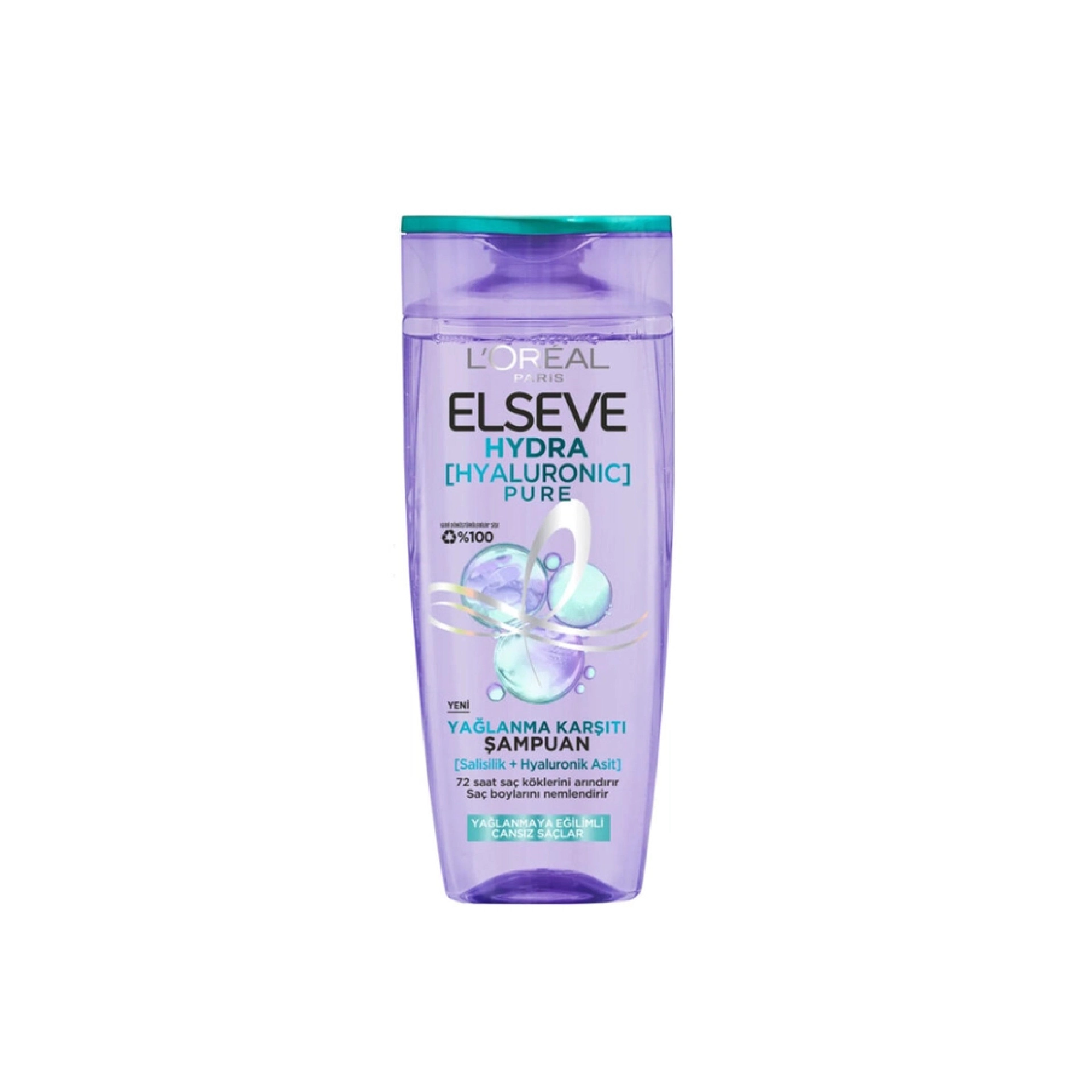 LOreal Paris Elseve Hydra [Hyaluronic] Pure yağlanma qarşıtı şampun, 250 ml