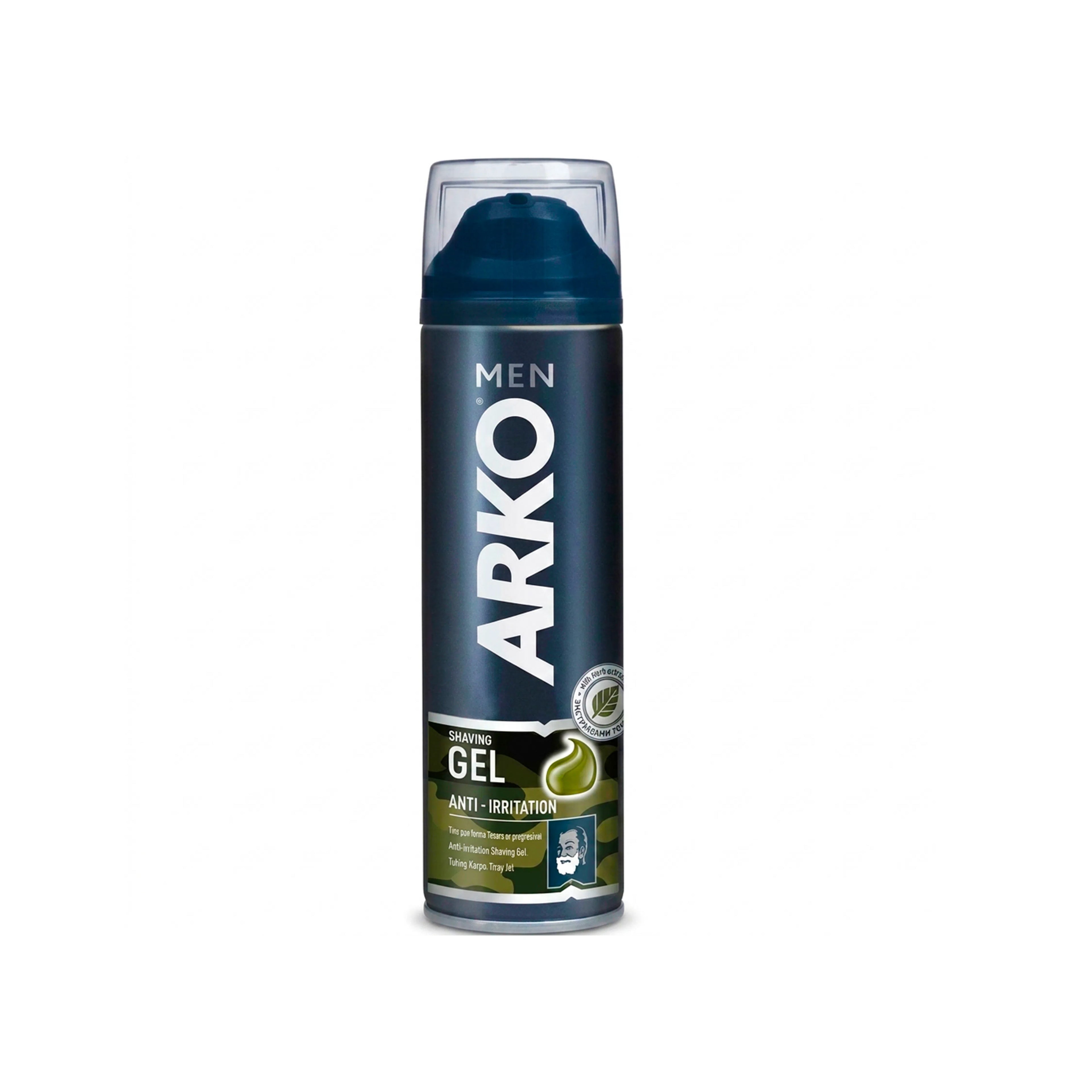 Təraş geli Arko Men Anti-Irritation, 200 ml, kişilər üçün