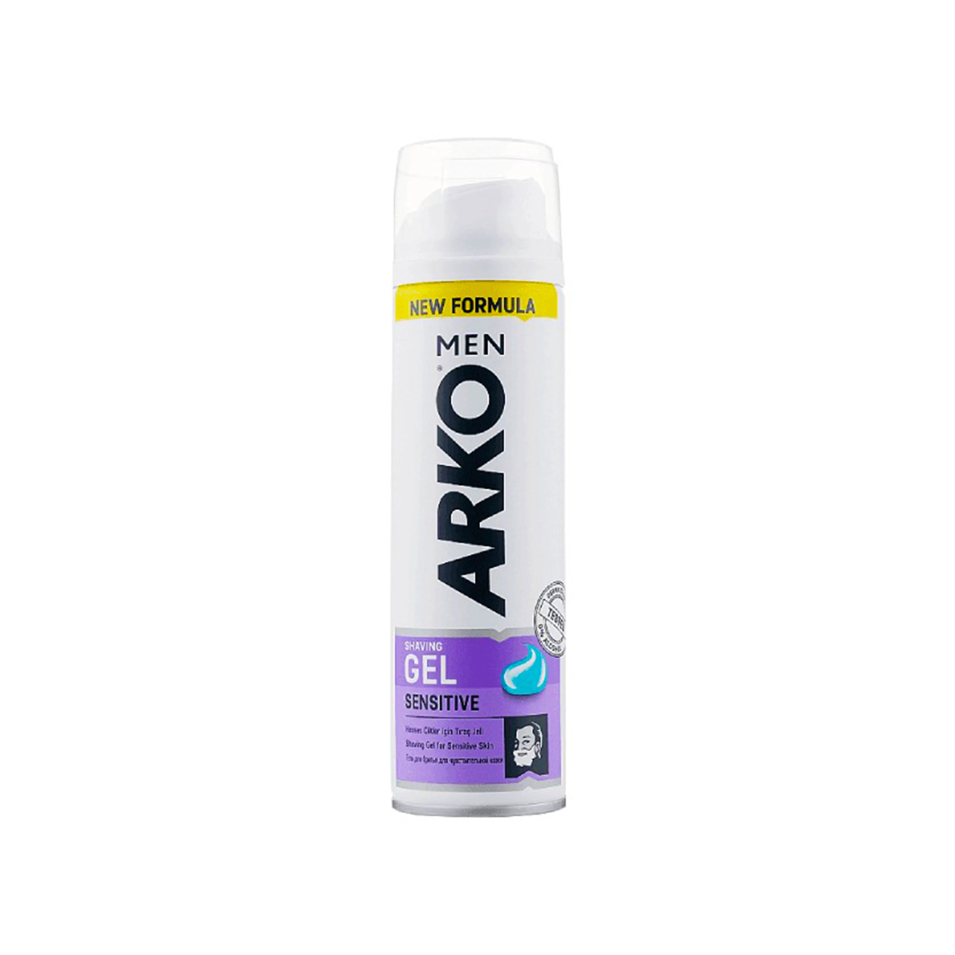 Təraş geli Arko Men Sensitive, 200 ml, kişilər üçün