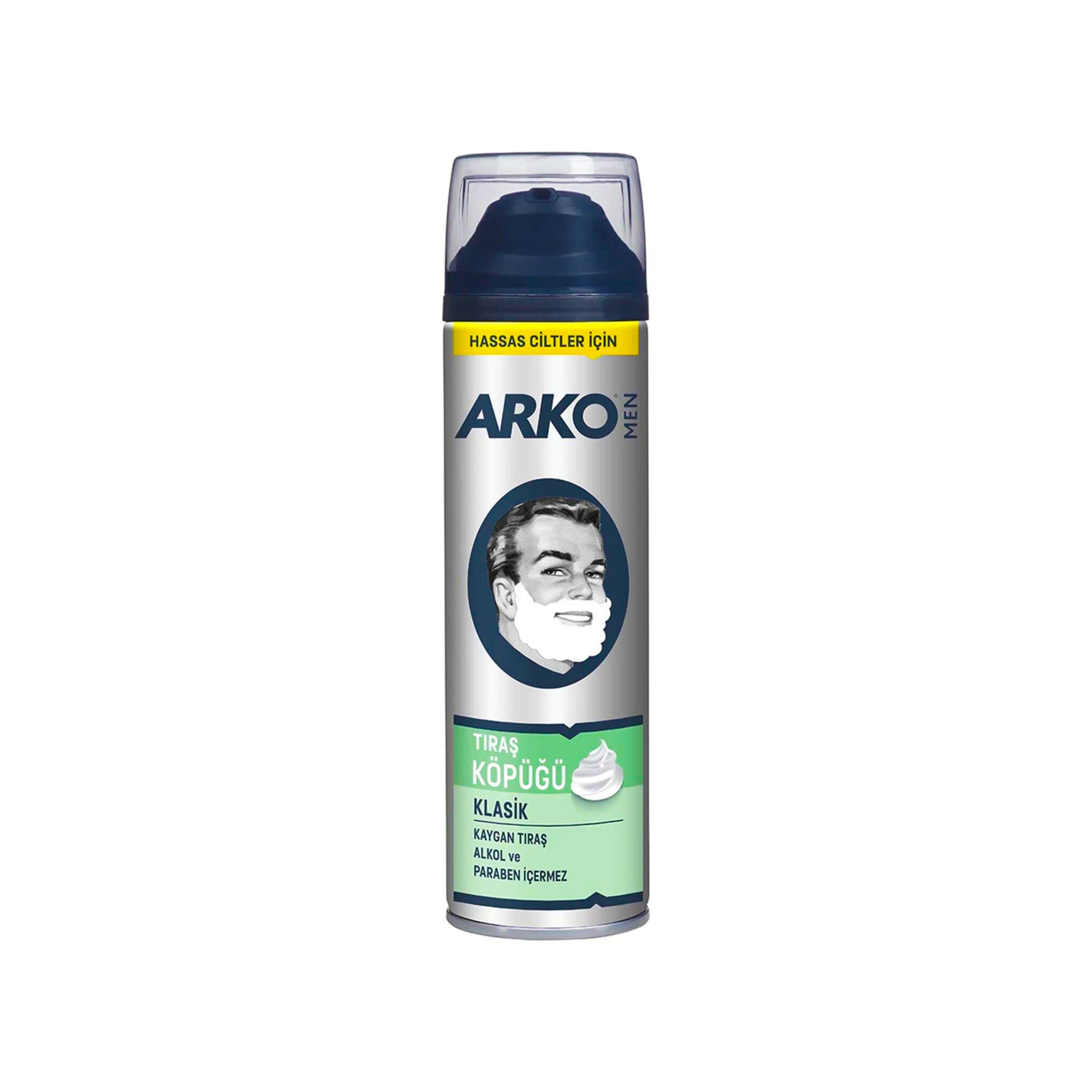 Təraş geli Arko Men Black Kömürlü, 200 ml, kişilər üçün
