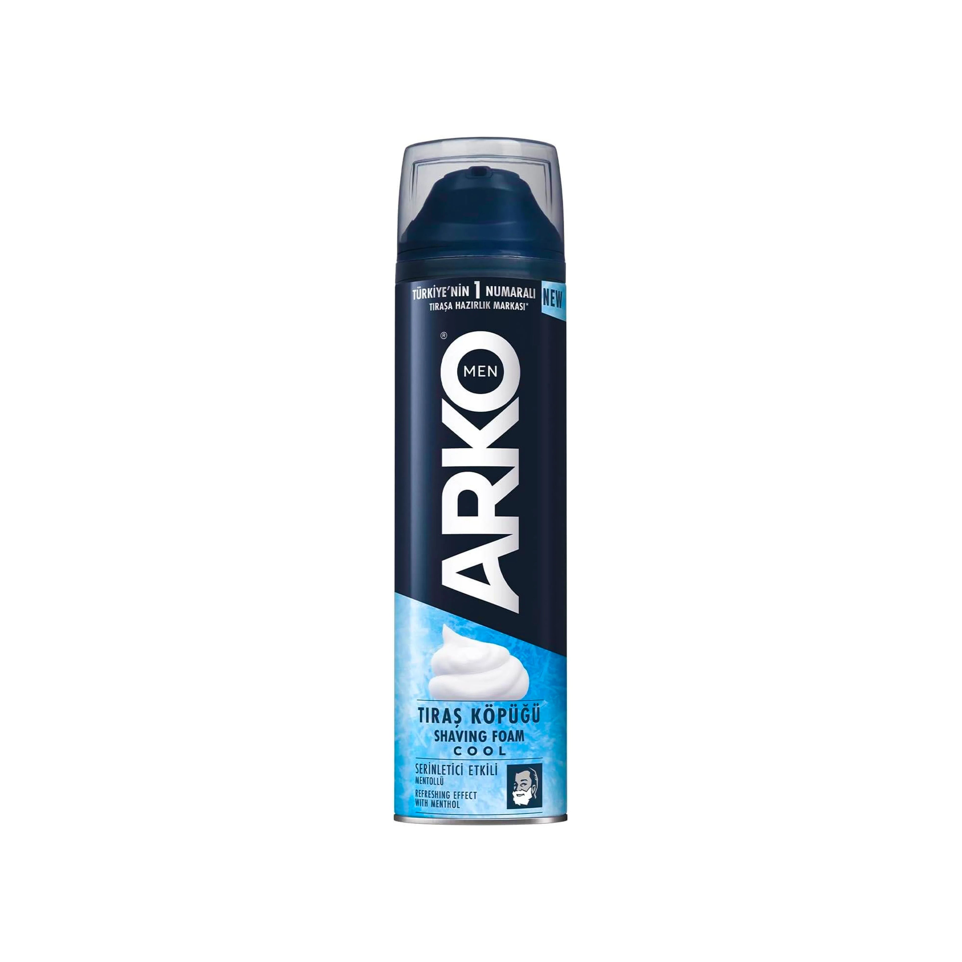 Təraş köpüyü Arko Men Sensitive, 200 ml, kişilər üçün