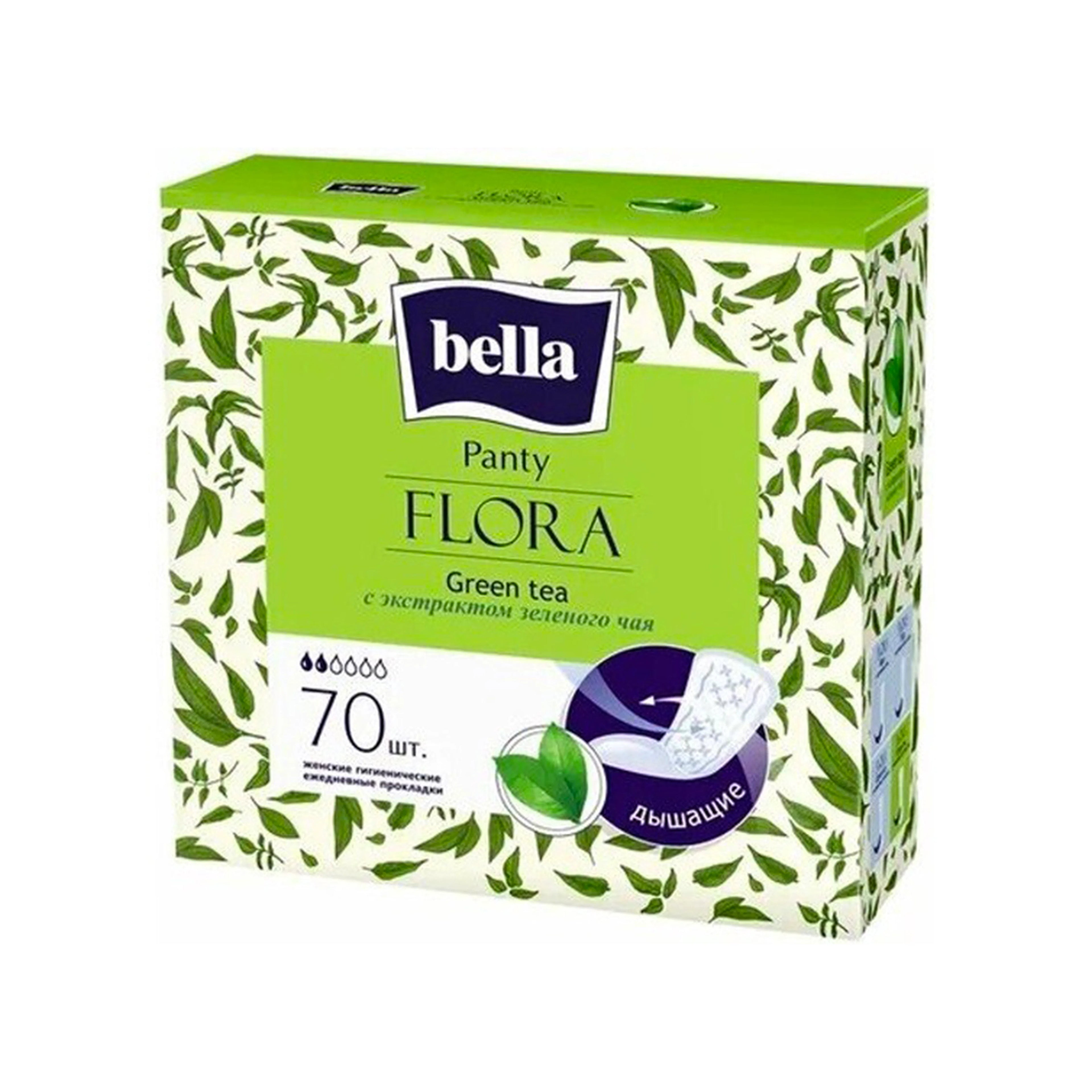 Gündəlik bez Bella Panty Flora Green Tea, 70 ədəd, qadınlar üçün