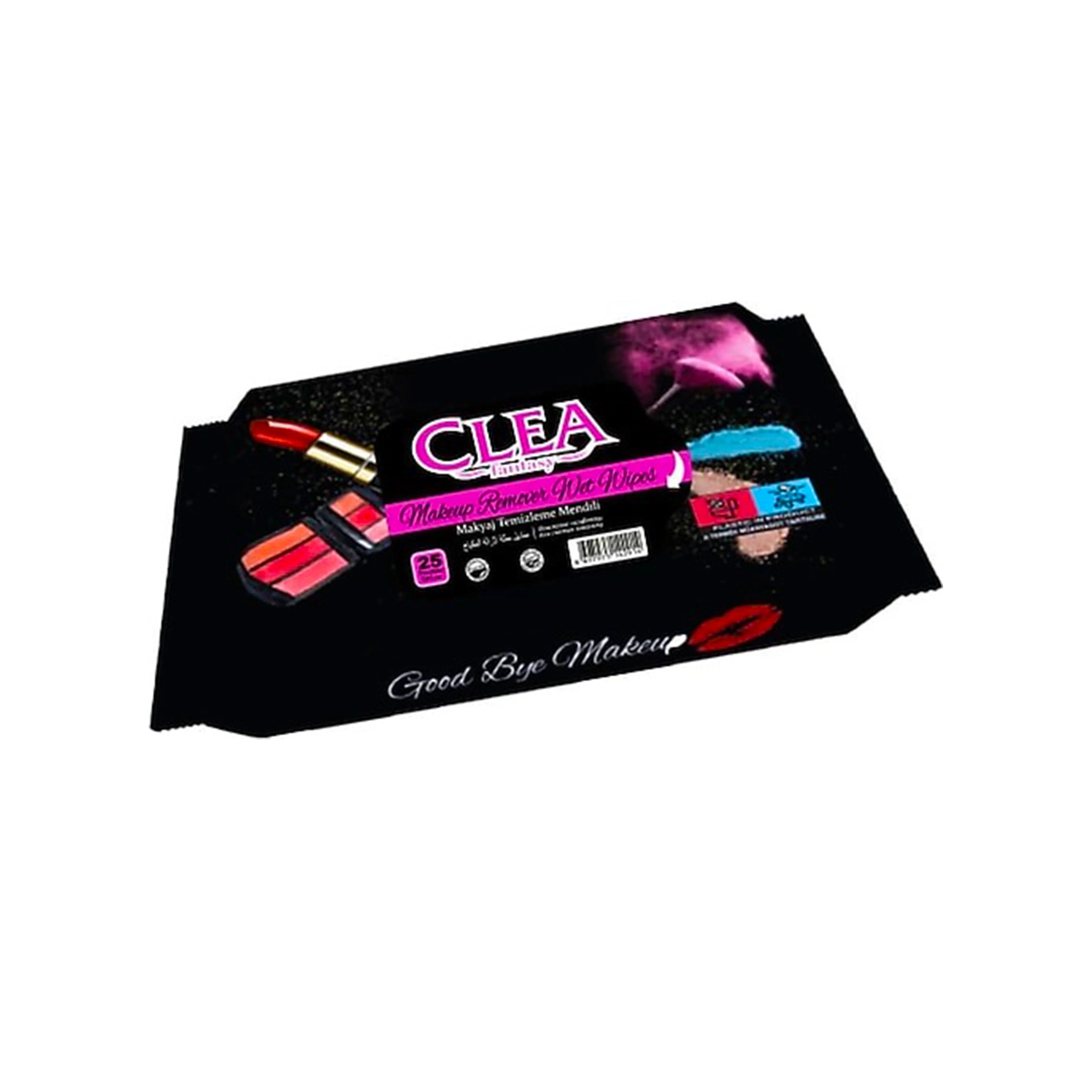 Makiyaȷ təmizləyici yaş salfetka Clea Fantasy Good Bye Makeup, 25 ədəd