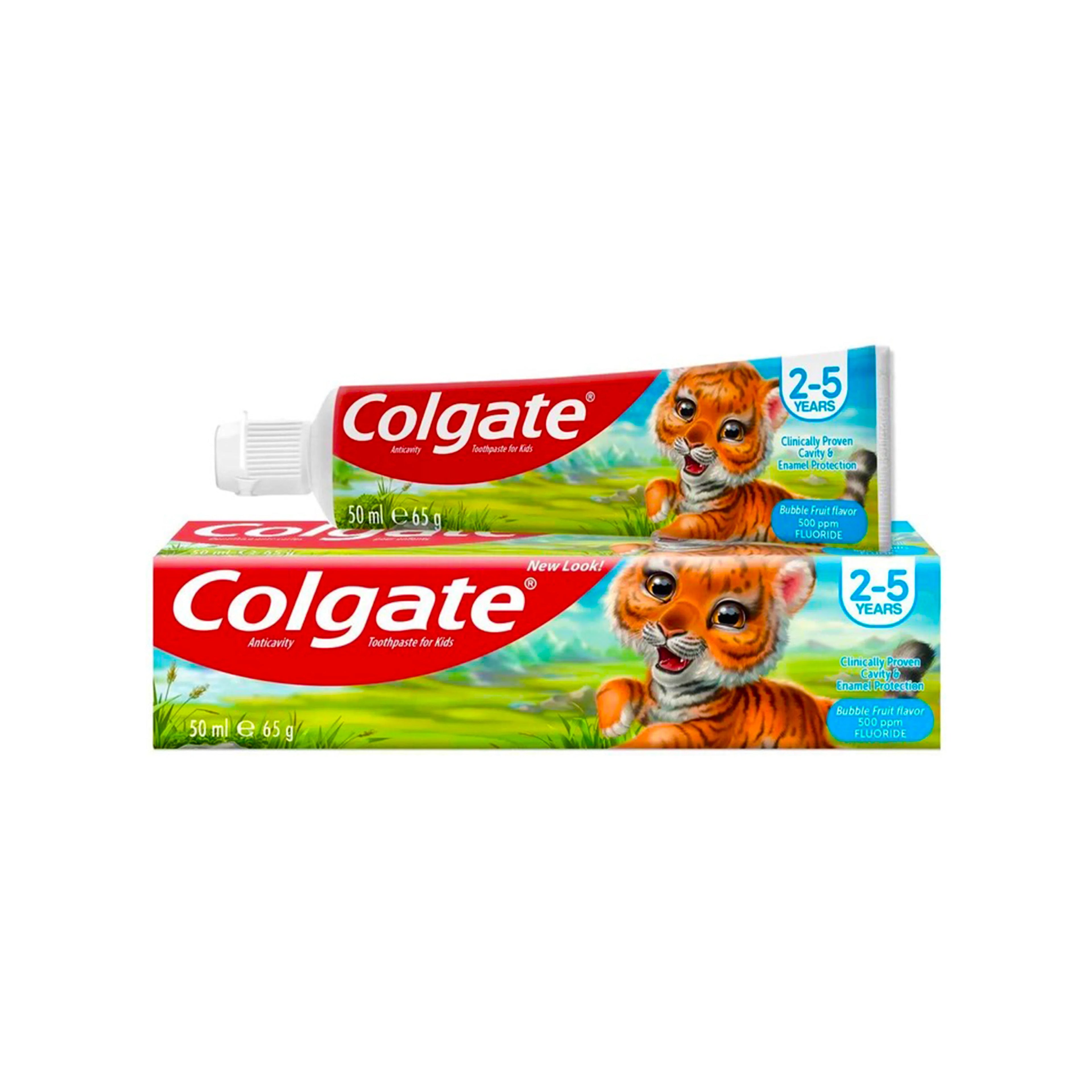 Ağız Qulluğu Colgate Kids Meyvəli Saqqız Dadlı Uşaq Diş Məcunu, 50 ml, Uşaqlar üçün