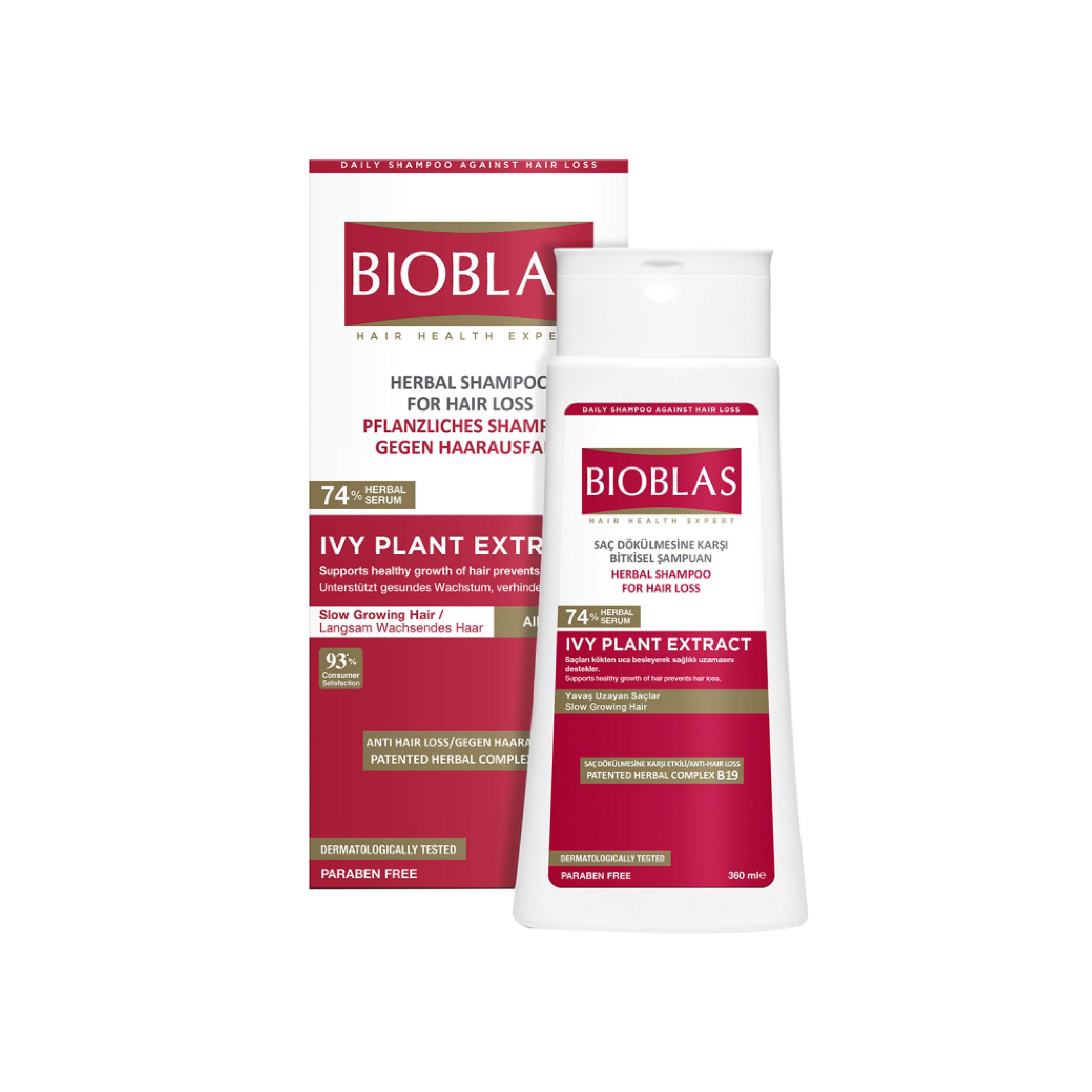 Шампунь против выпадения волос Bioblas Ivy Plant Extract (Экстракт плюща), 360 мл