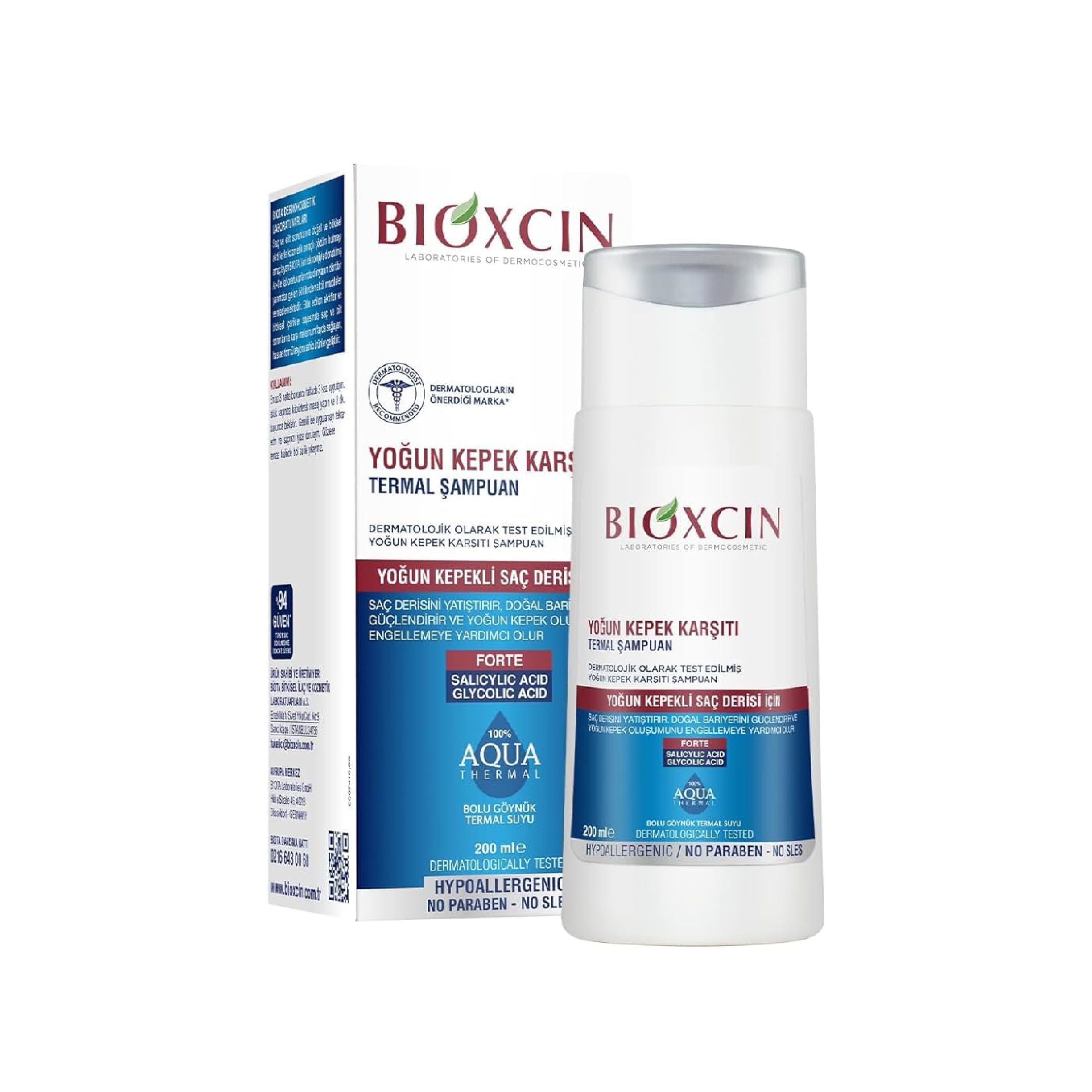 Интенсивный термошампунь против перхоти Bioxcin Forte, 200 мл