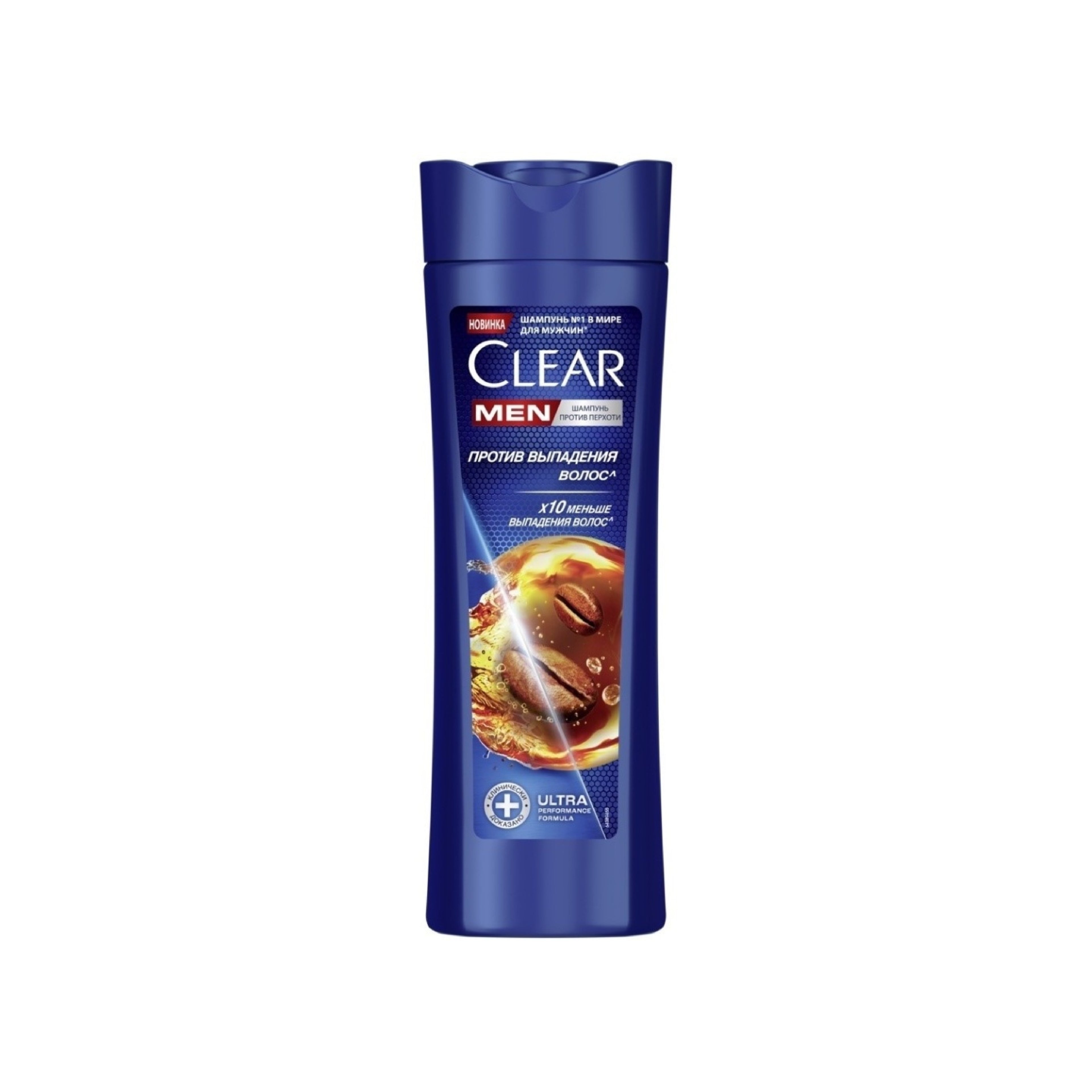Kişilər üçün kəpəyə və saç tökülməsinə qarşı şampun Clear Men Kafein tərkibli, 180 ml