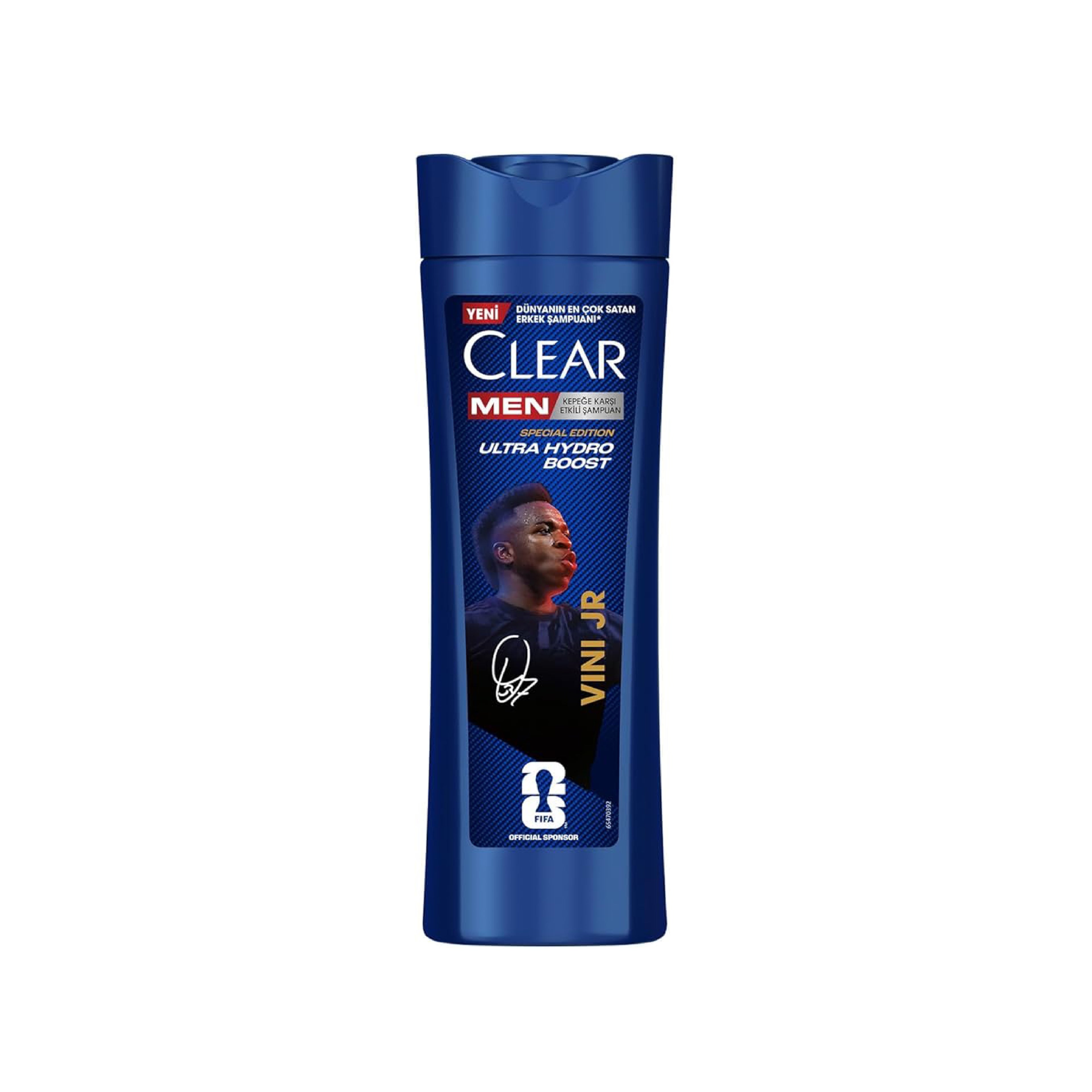 Kişilər üçün kəpəyə qarşı şampun Clear Men Ultra Hydro Boost Vini Jr. Special Edition, 380 ml