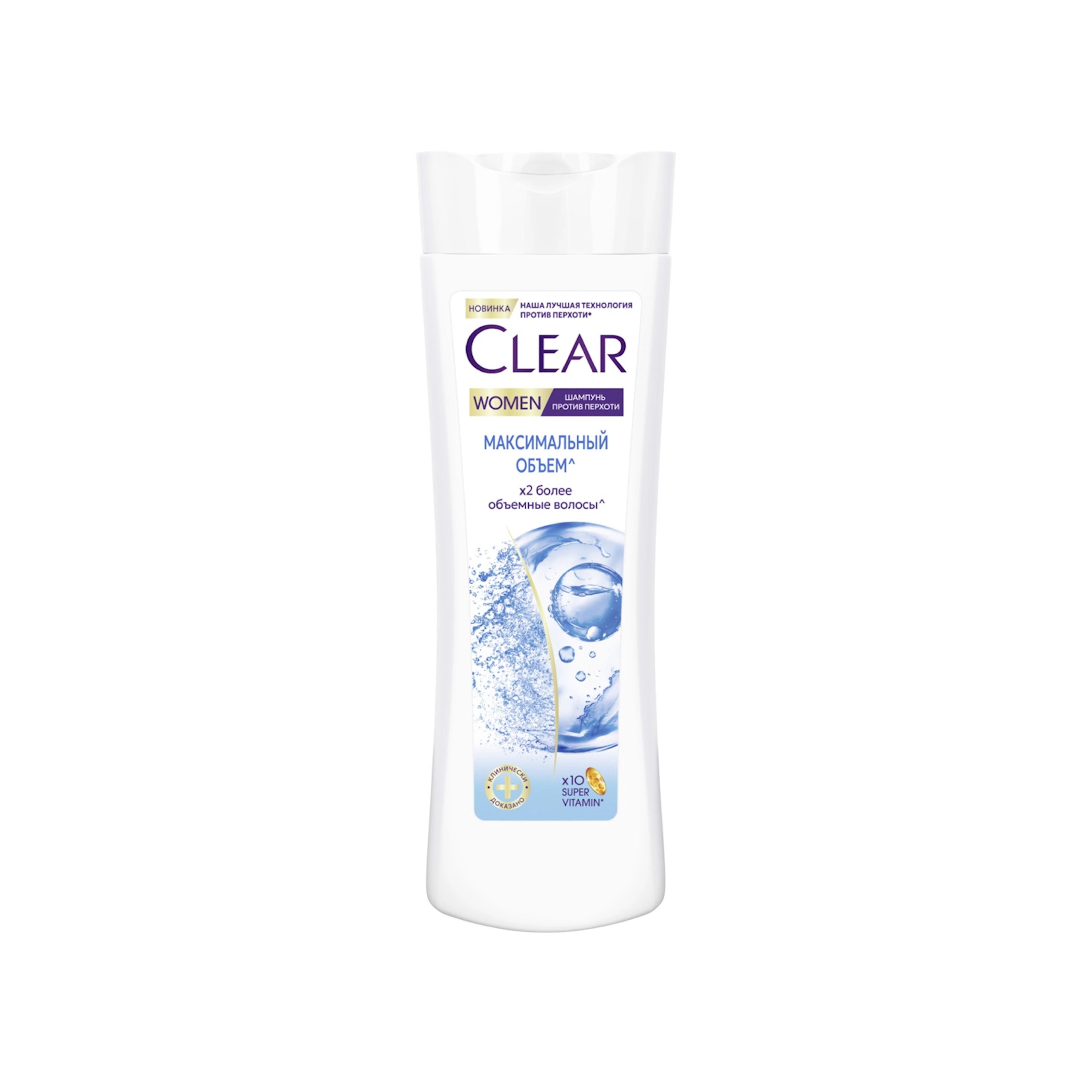 Qadınlar üçün kəpəyə qarşı şampun Clear Women Maksimal Həcm, 380 ml