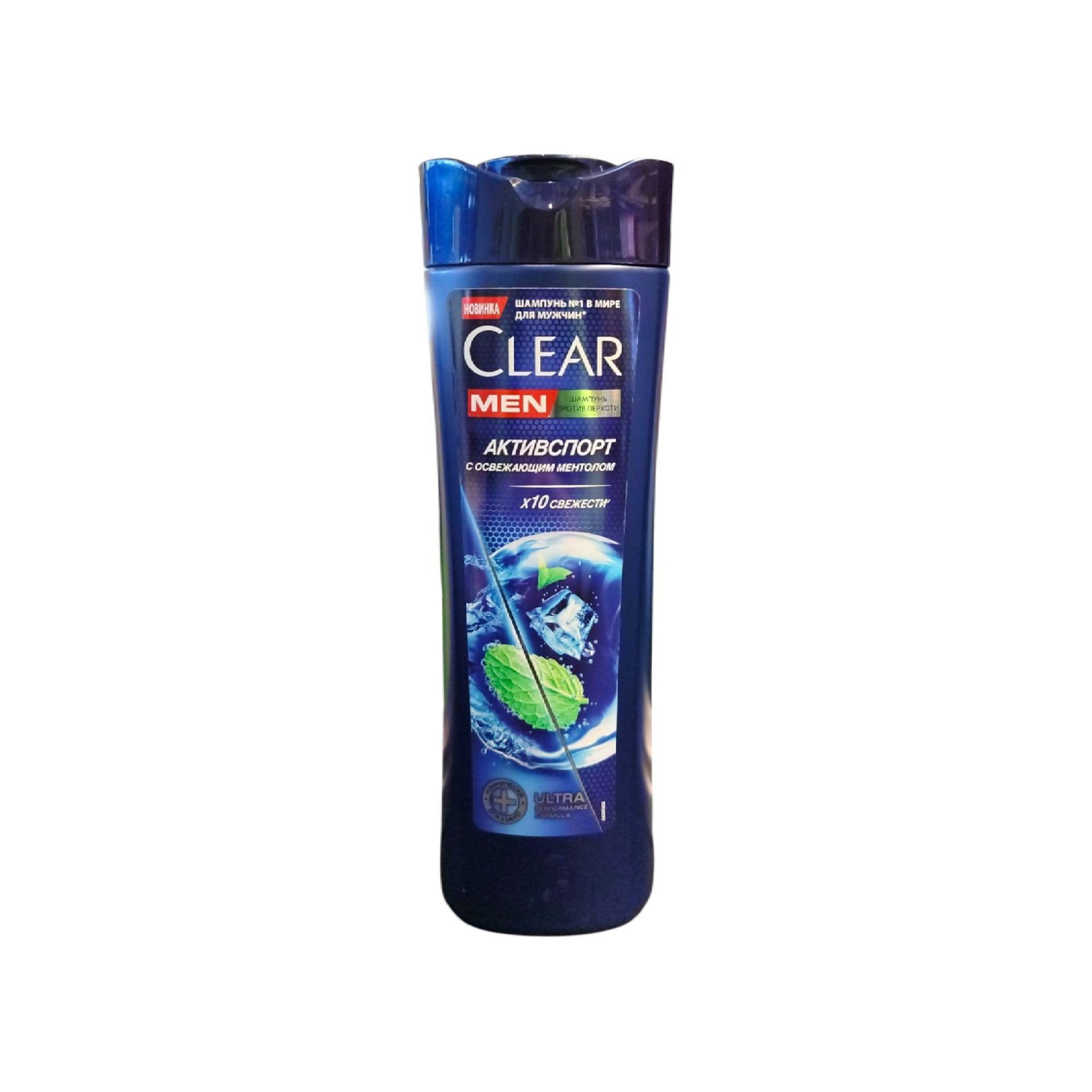 Kişilər üçün kəpəyə qarşı sərinləşdirici mentol tərkibli şampun Clear Men Aktivsport, 580 ml