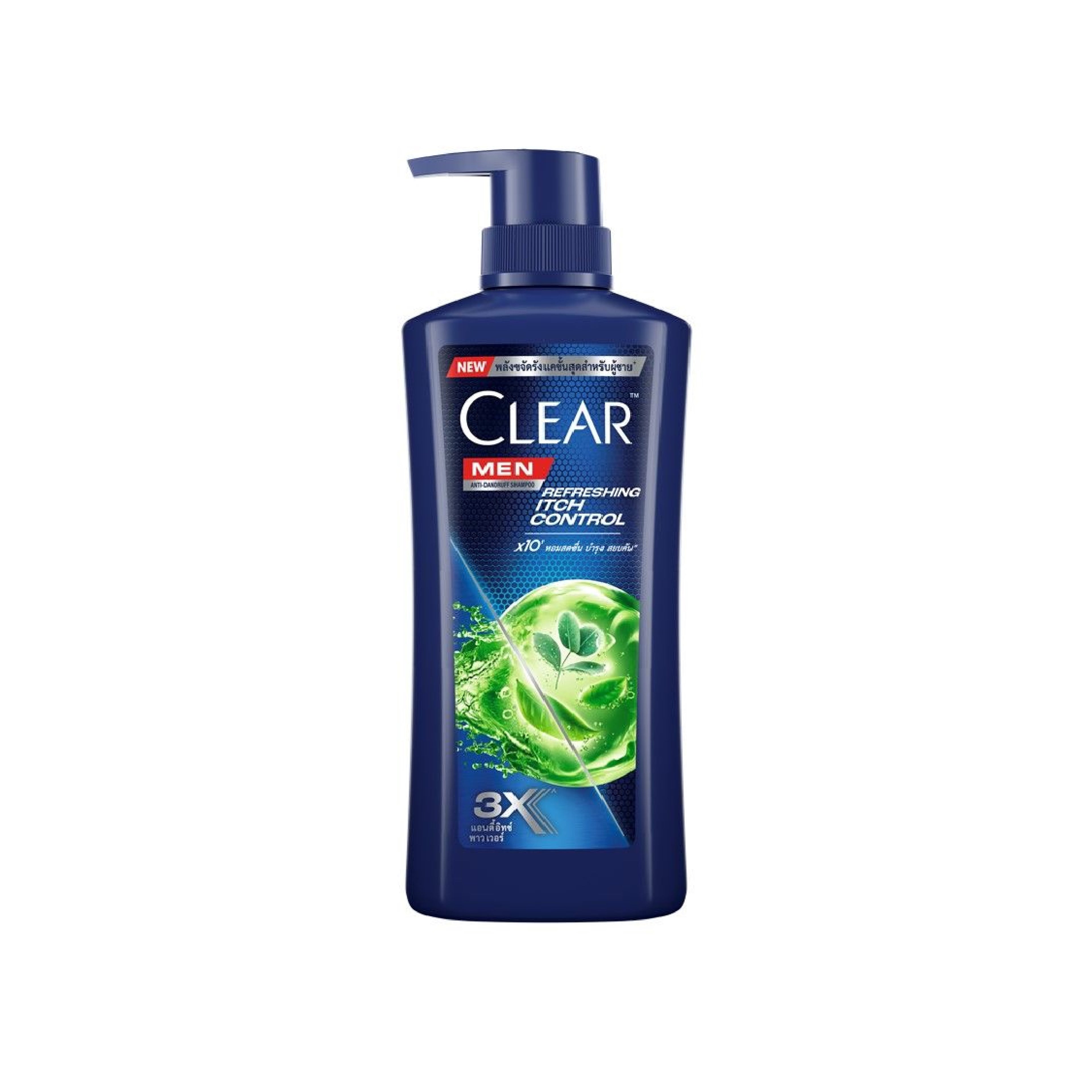 Kişilər üçün kəpəyə və qaşıntıya qarşı sərinləşdirici şampun Clear Men Refreshing Itch Control, 650 ml