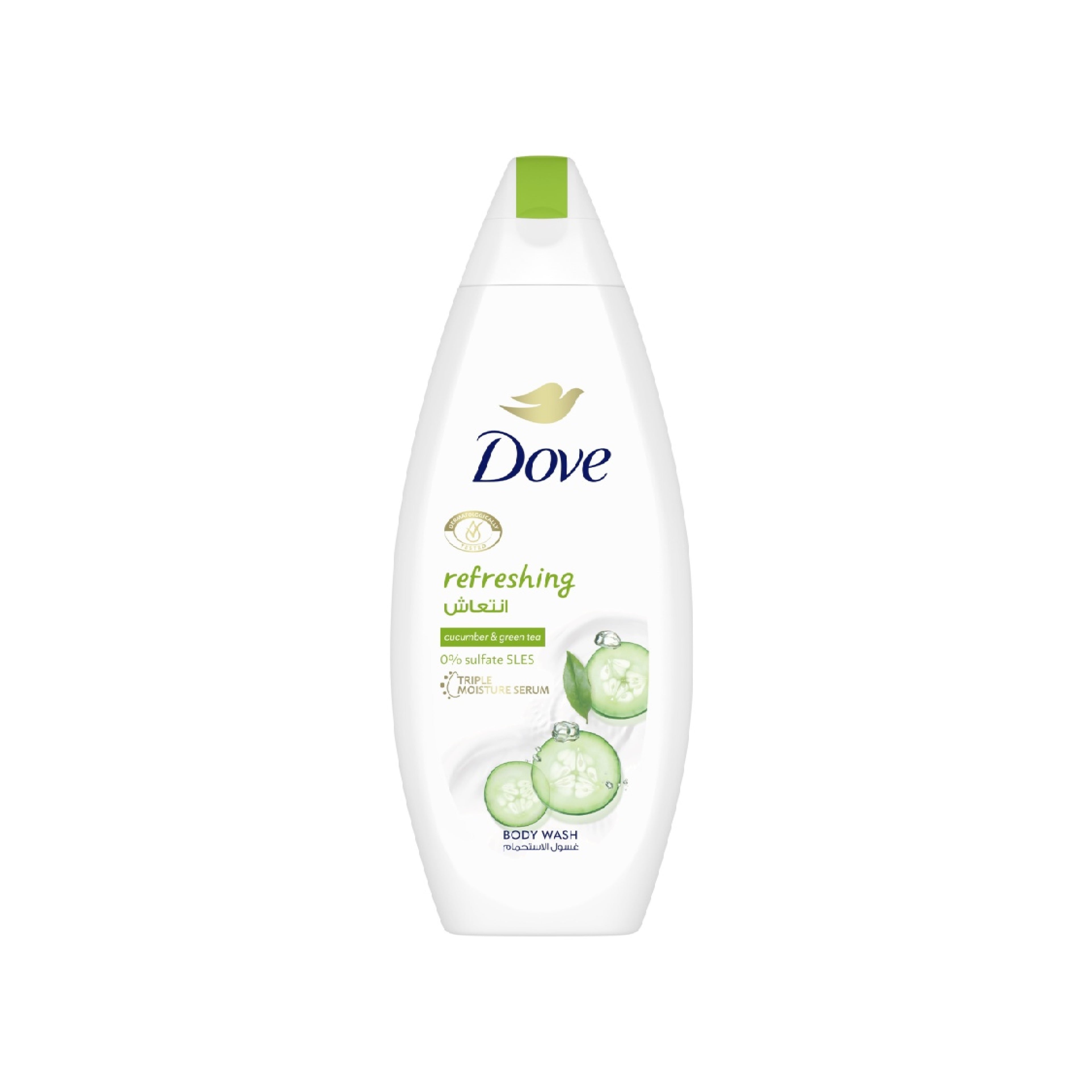 Bədən Yuma Geli Dove Refreshing Xiyar və Yaşıl Çay 250 ml