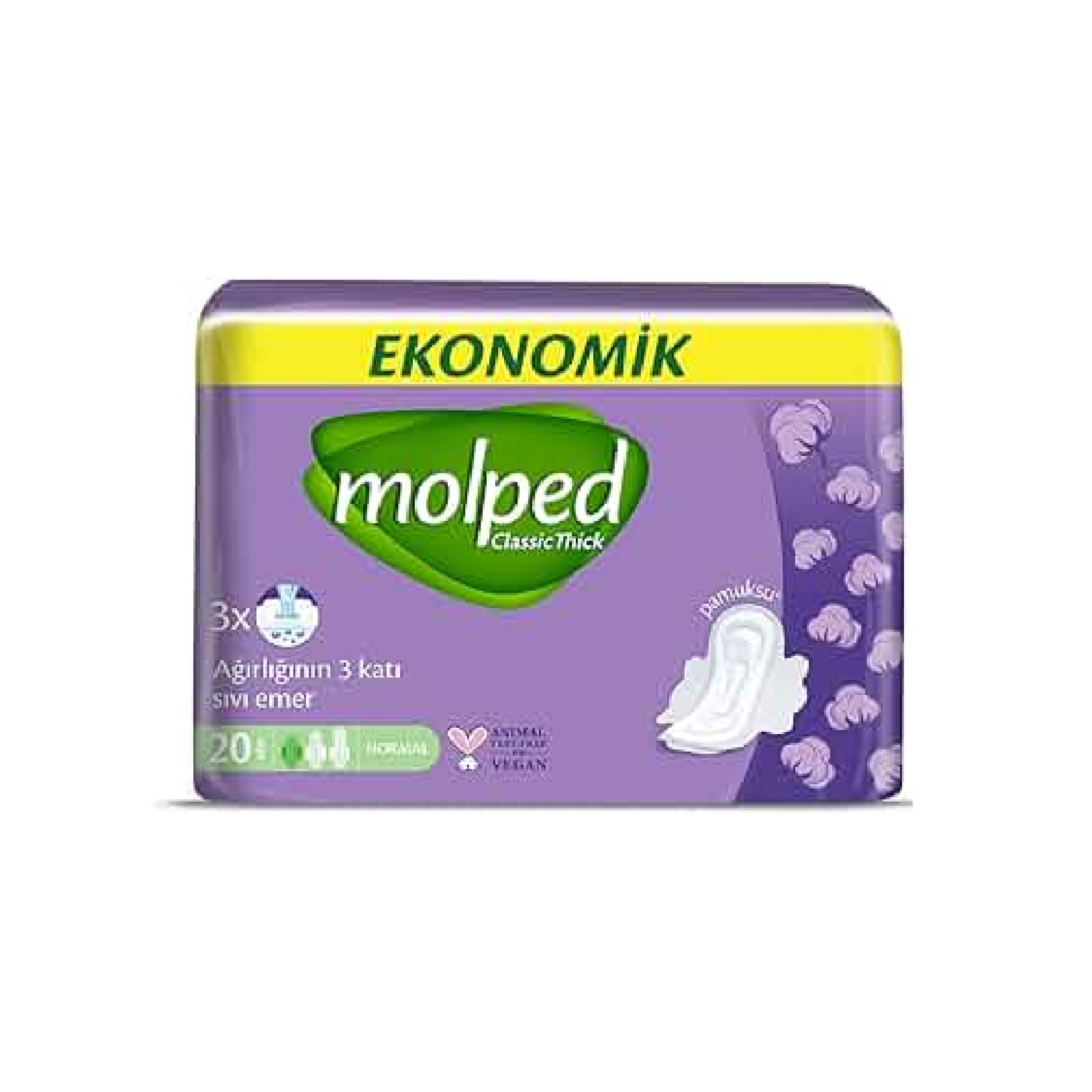 Gigiyenik Bezlər Molped Classic Thick Normal 20 əd