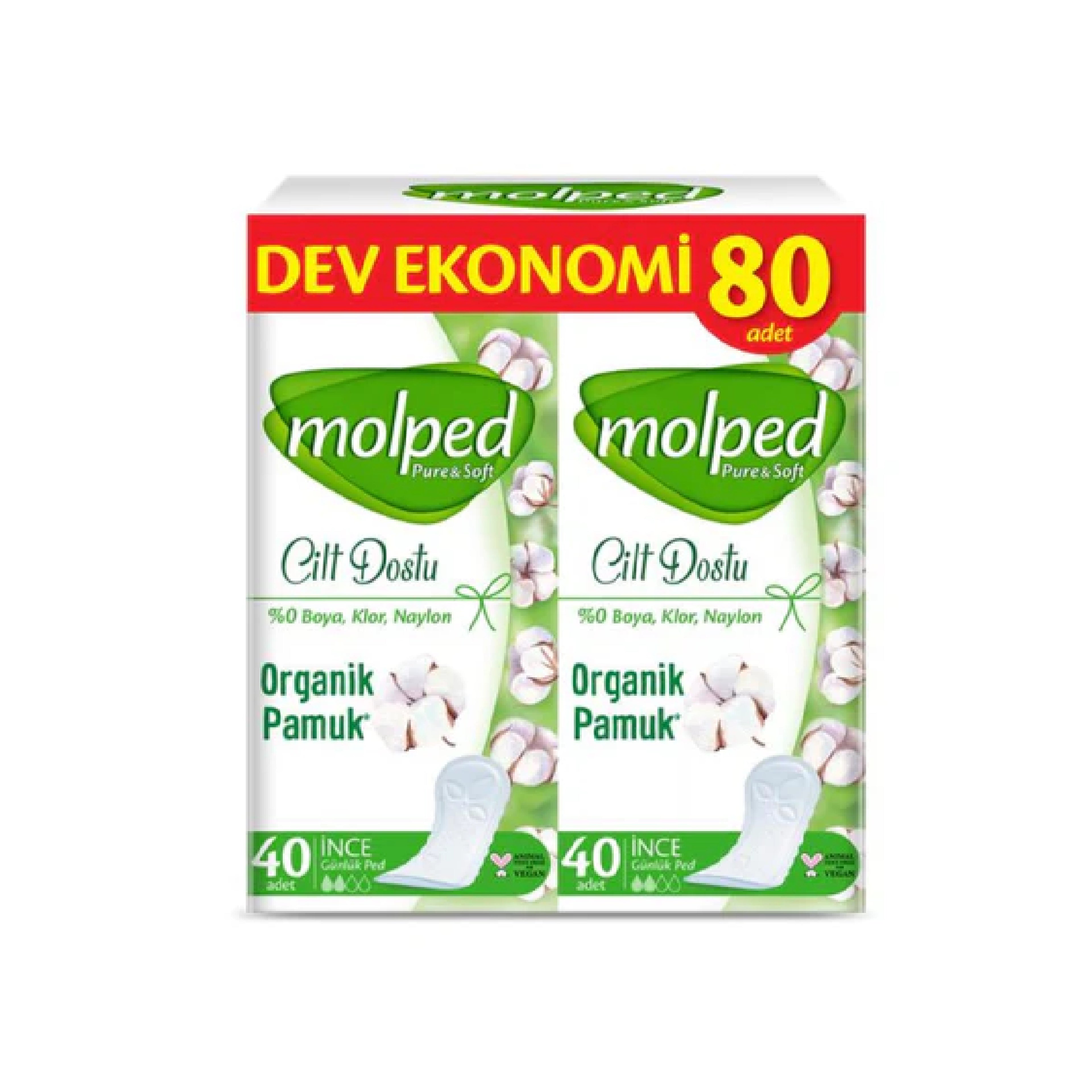Günlük Gigiyenik Bezlər Molped Pure & Soft 80 əd