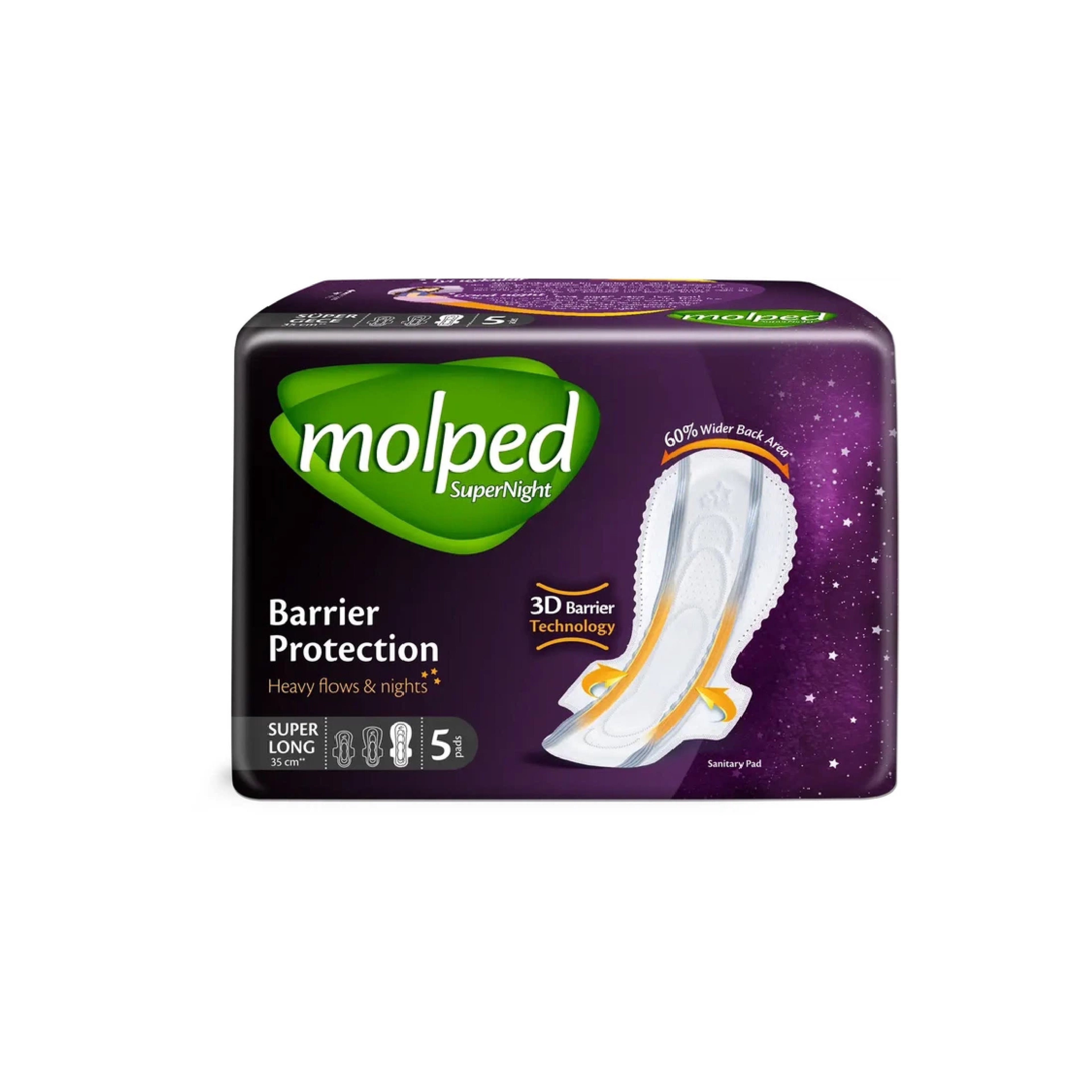 Gigiyenik Bezlər Molped Supernight Süper Gece 5 əd