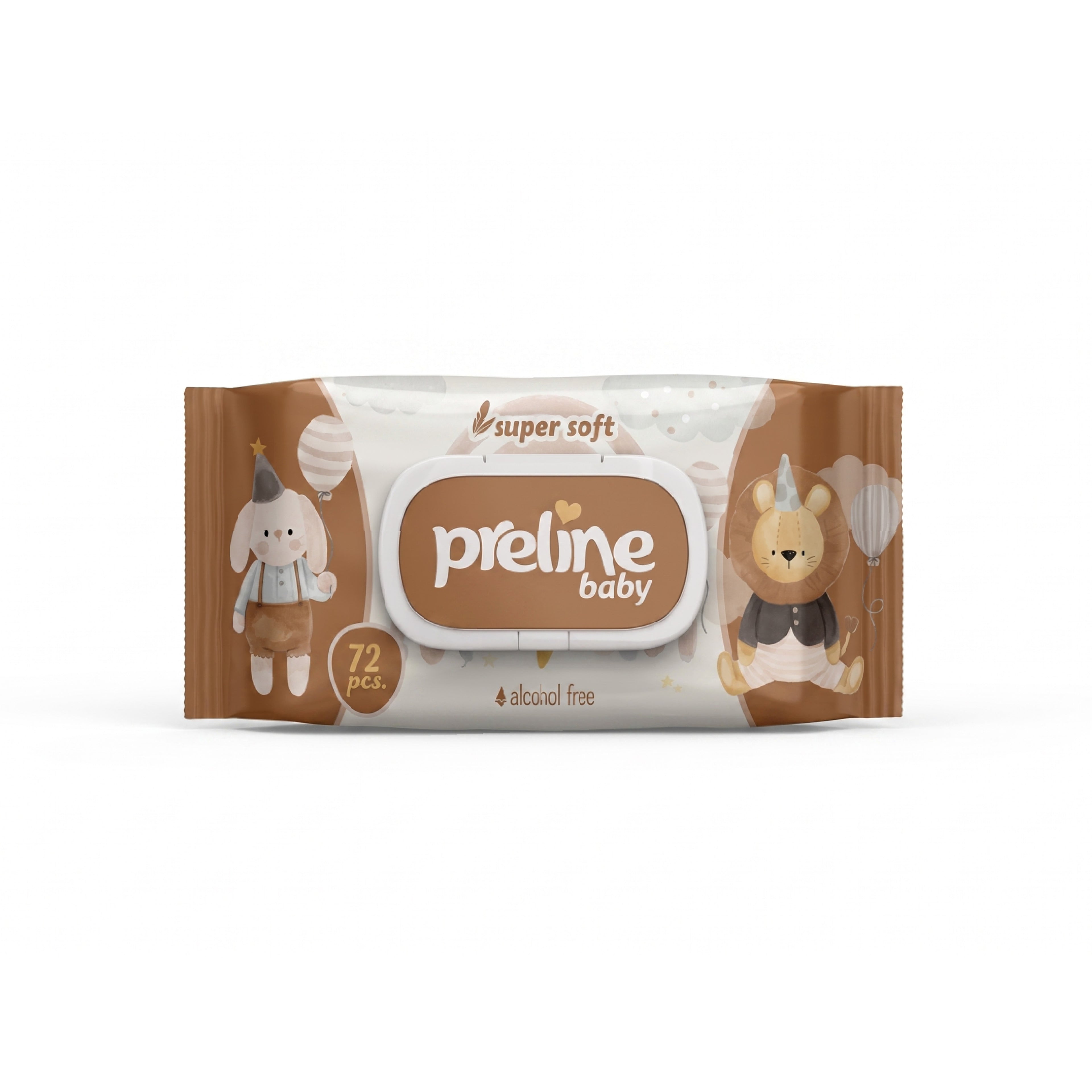 Nəm Salfet Preline Baby Yumşaq 72 əd