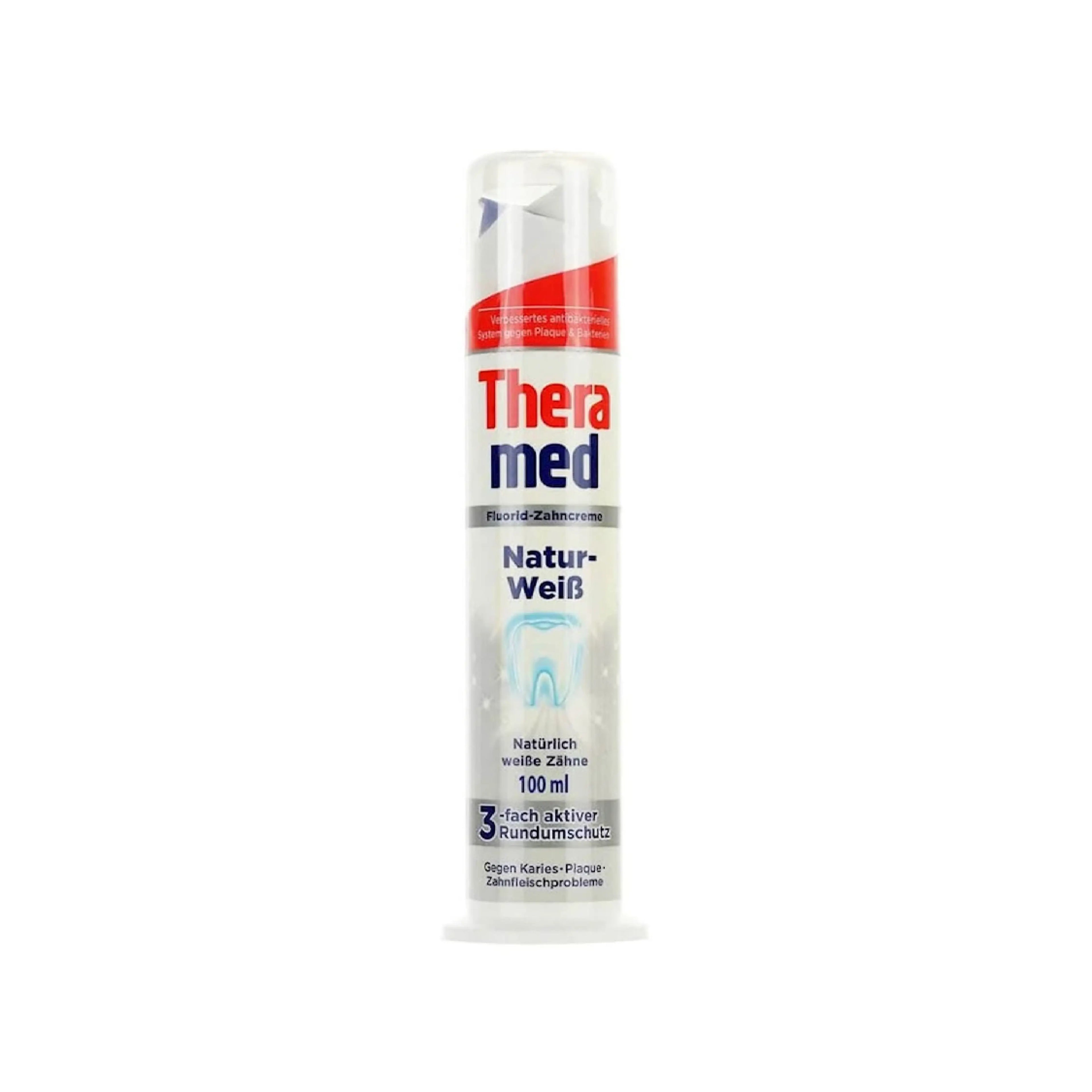 Diş məcunu THERAMED Natur-Weiß ağardıcı dispenser 100 ml