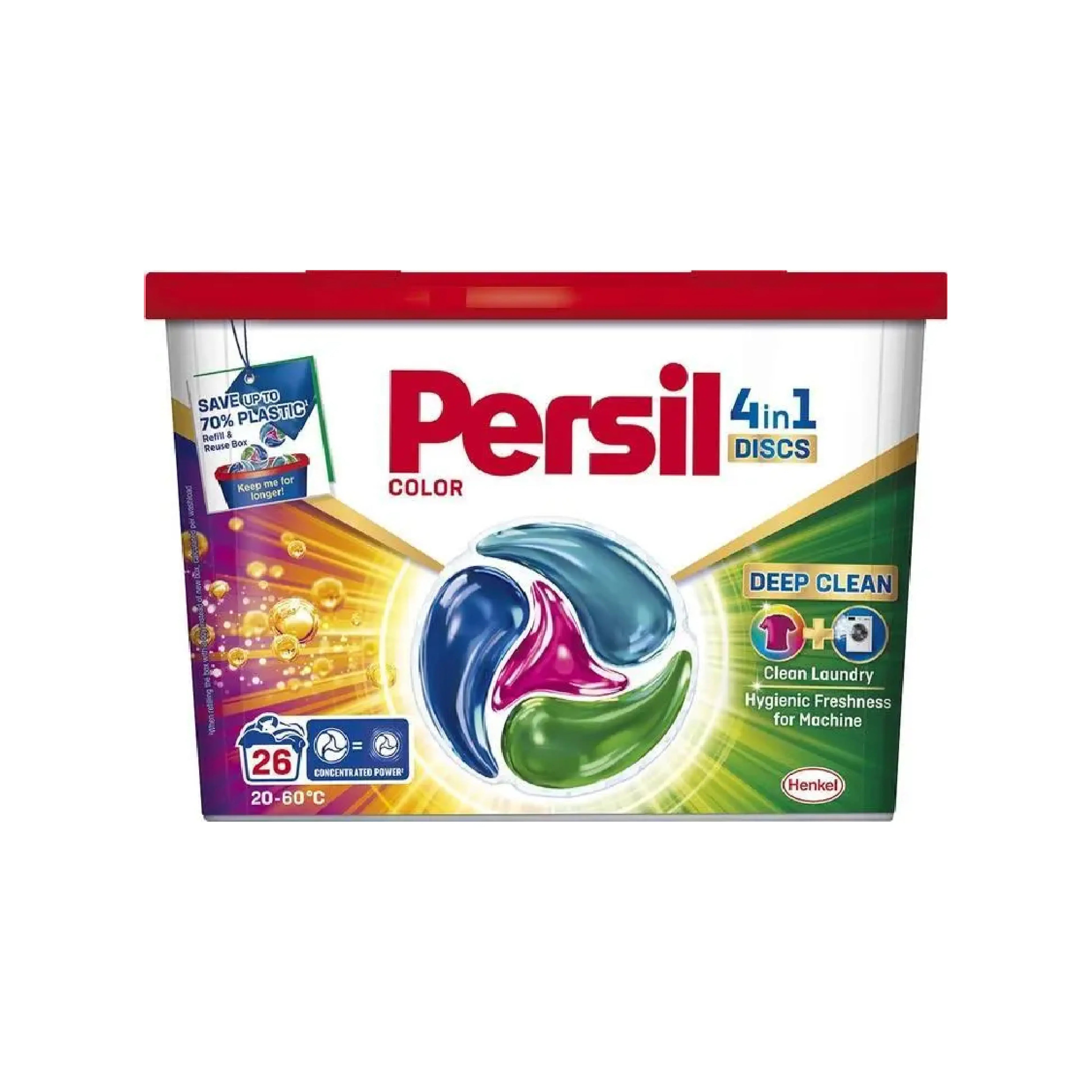 Yuyucu kapsul Persil 4in1 Discs Color Deep Clean 26 ədəd