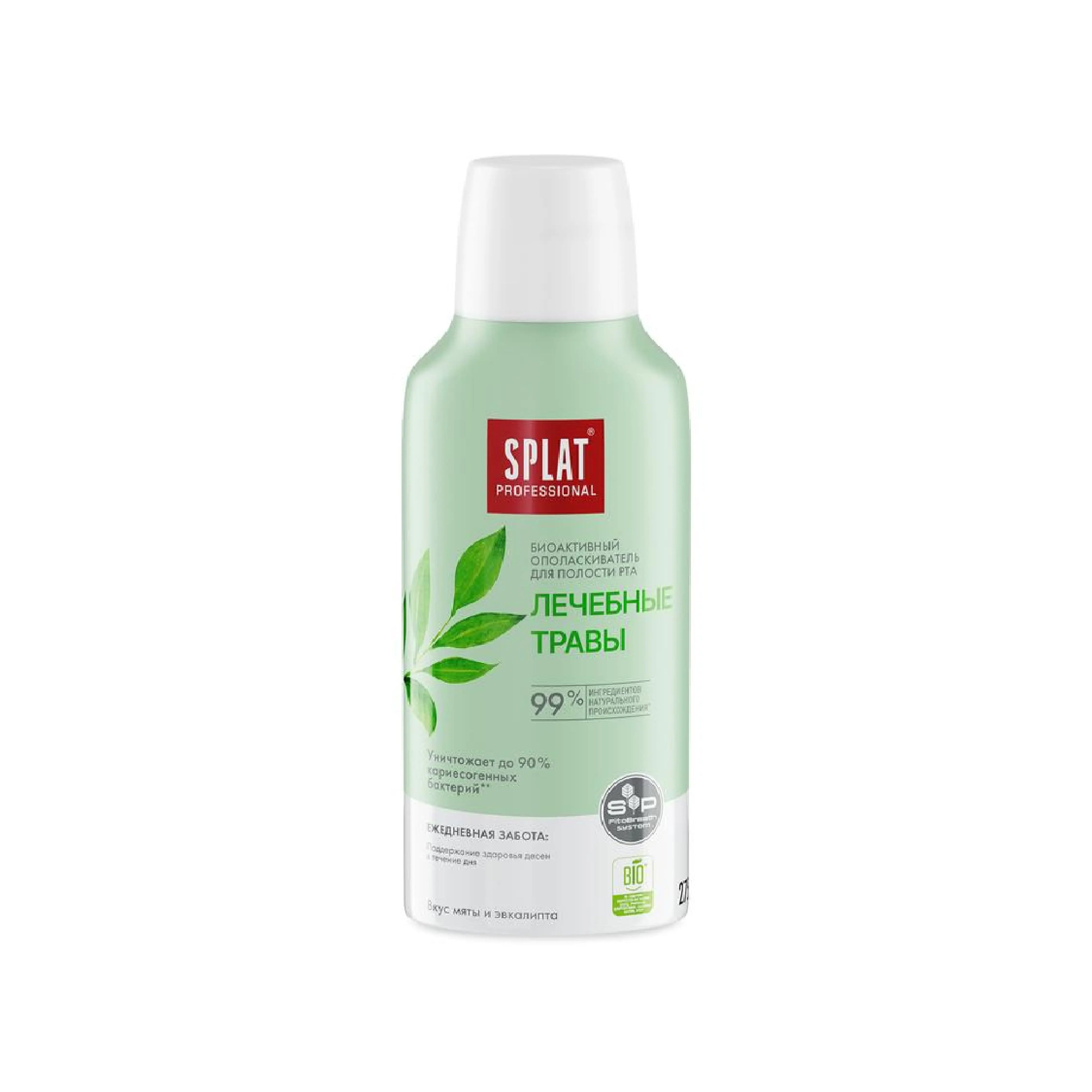 Ağız boşluğu üçün yaxalayıcı maye SPLAT Professional Müalicəvi otlar nanə və evkalipt 275 ml