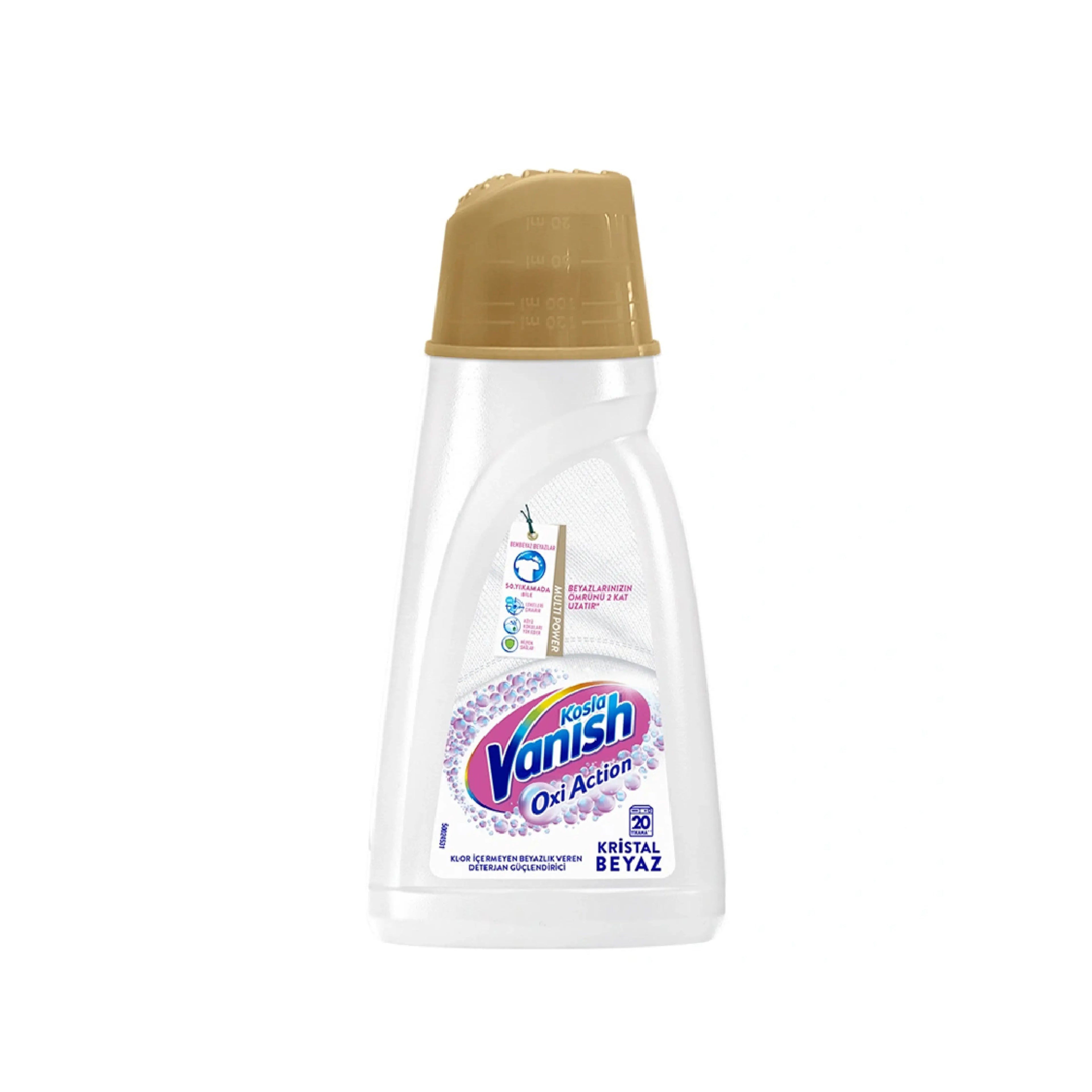 Ləkə çıxarıcı və ağardıcı gel VANISH Oxi Action Kristal Beyaz ağlar üçün 1 l