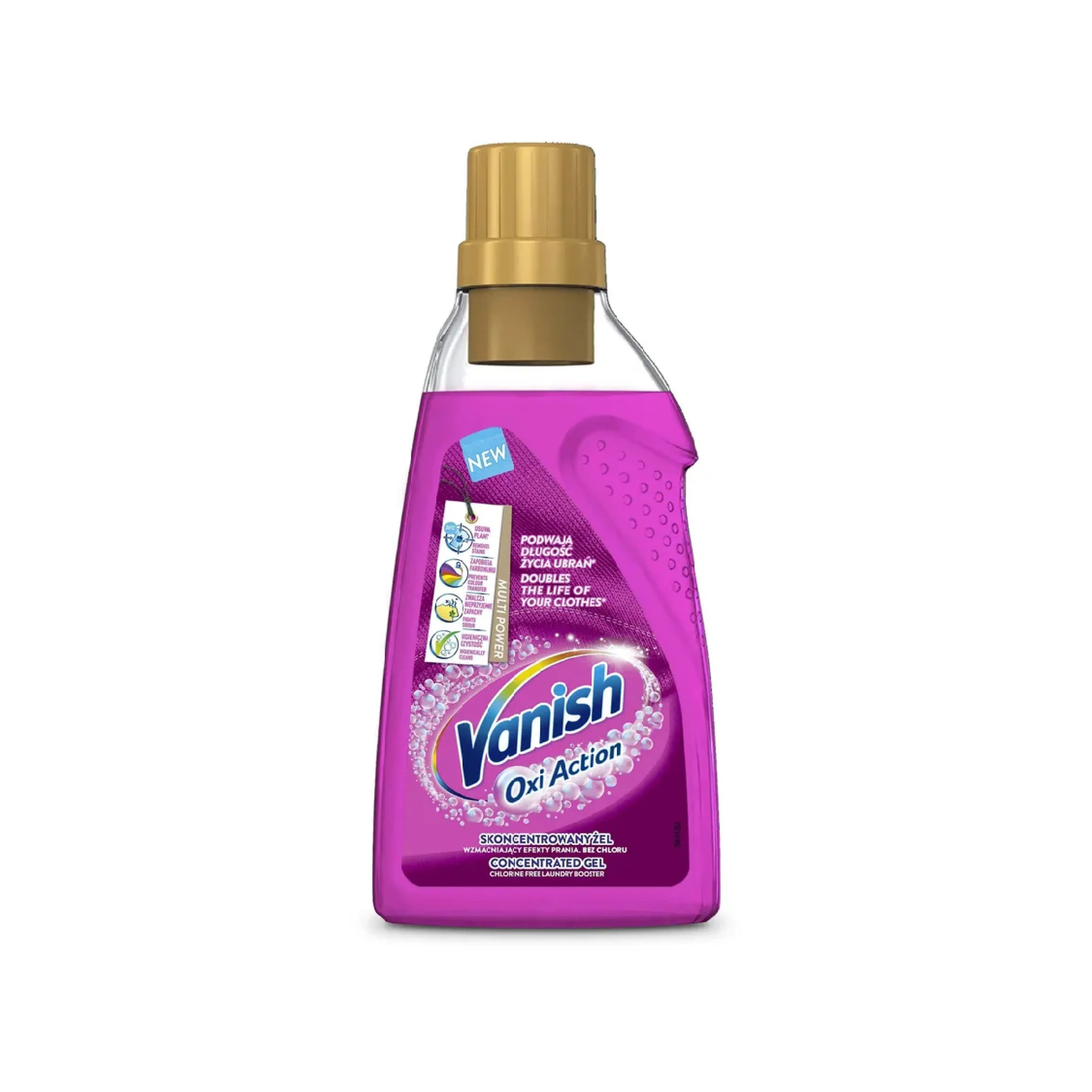 Ləkə çıxarıcı gel VANISH Oxi Action rənglilər üçün 750 ml