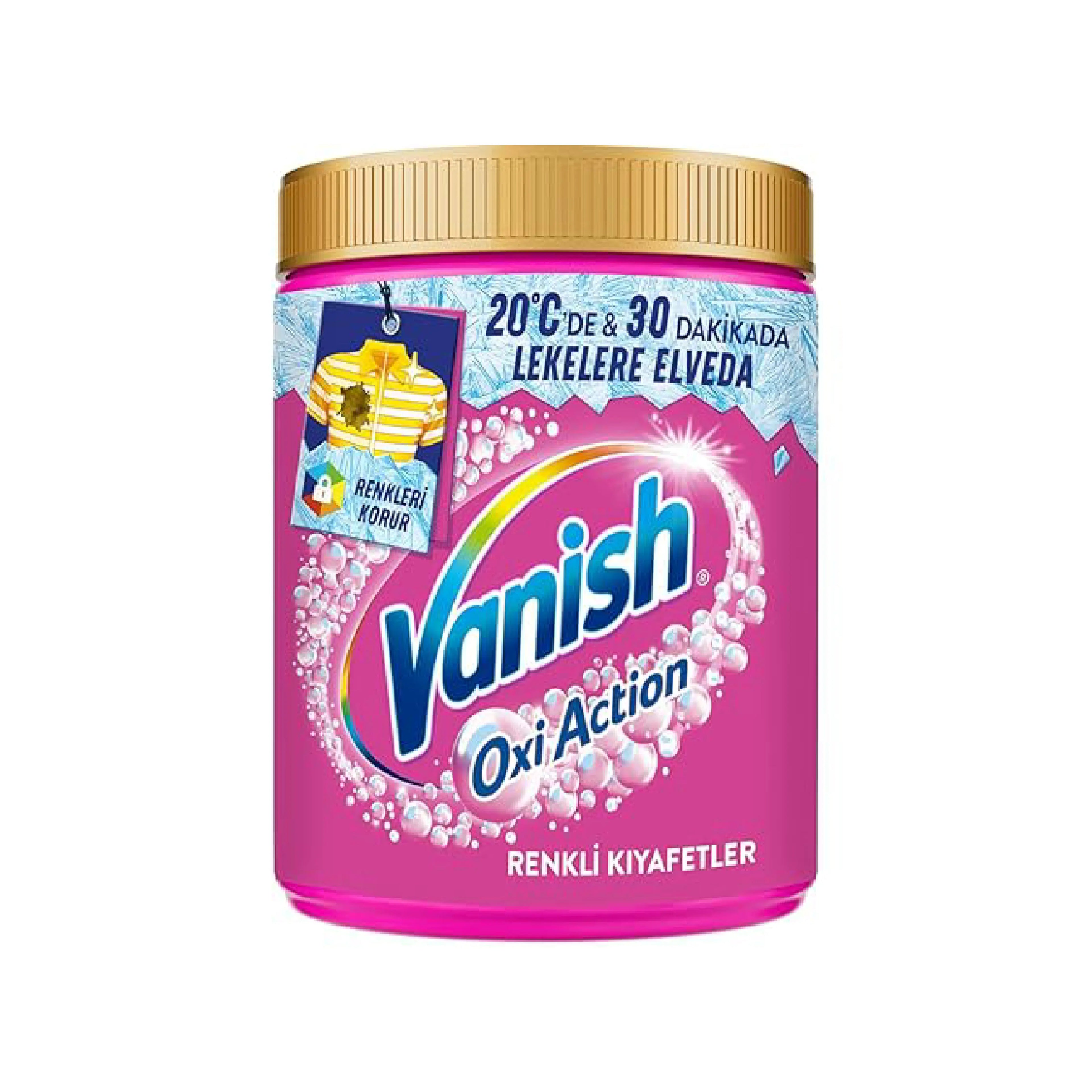 Ləkə çıxarıcı toz VANISH Oxi Action rənglilər üçün 480 q