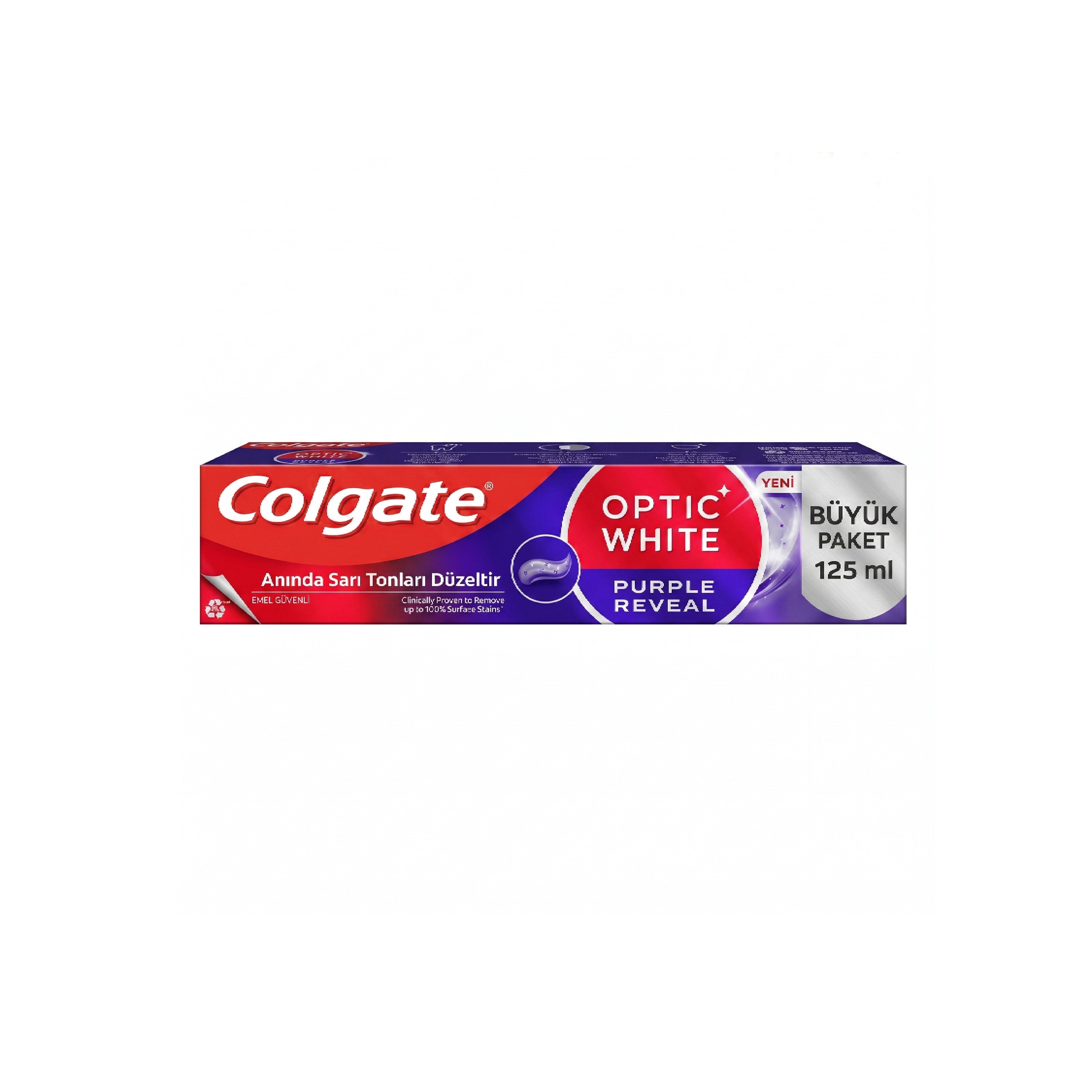 Ağardıcı diş məcunu Colgate Optic White Ani Düzəliş, 125 ml